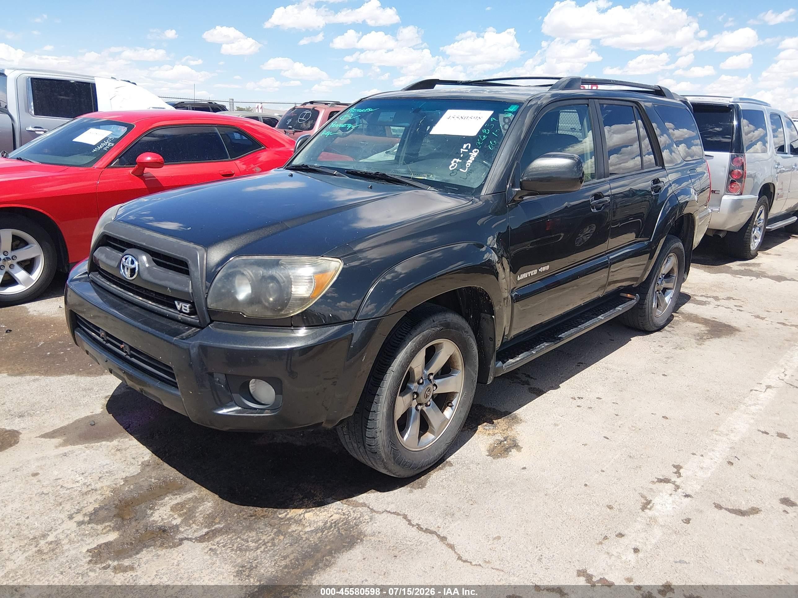 2009 Toyota 4runner Limited V8 Black vin: JTEBT17R09K006839
