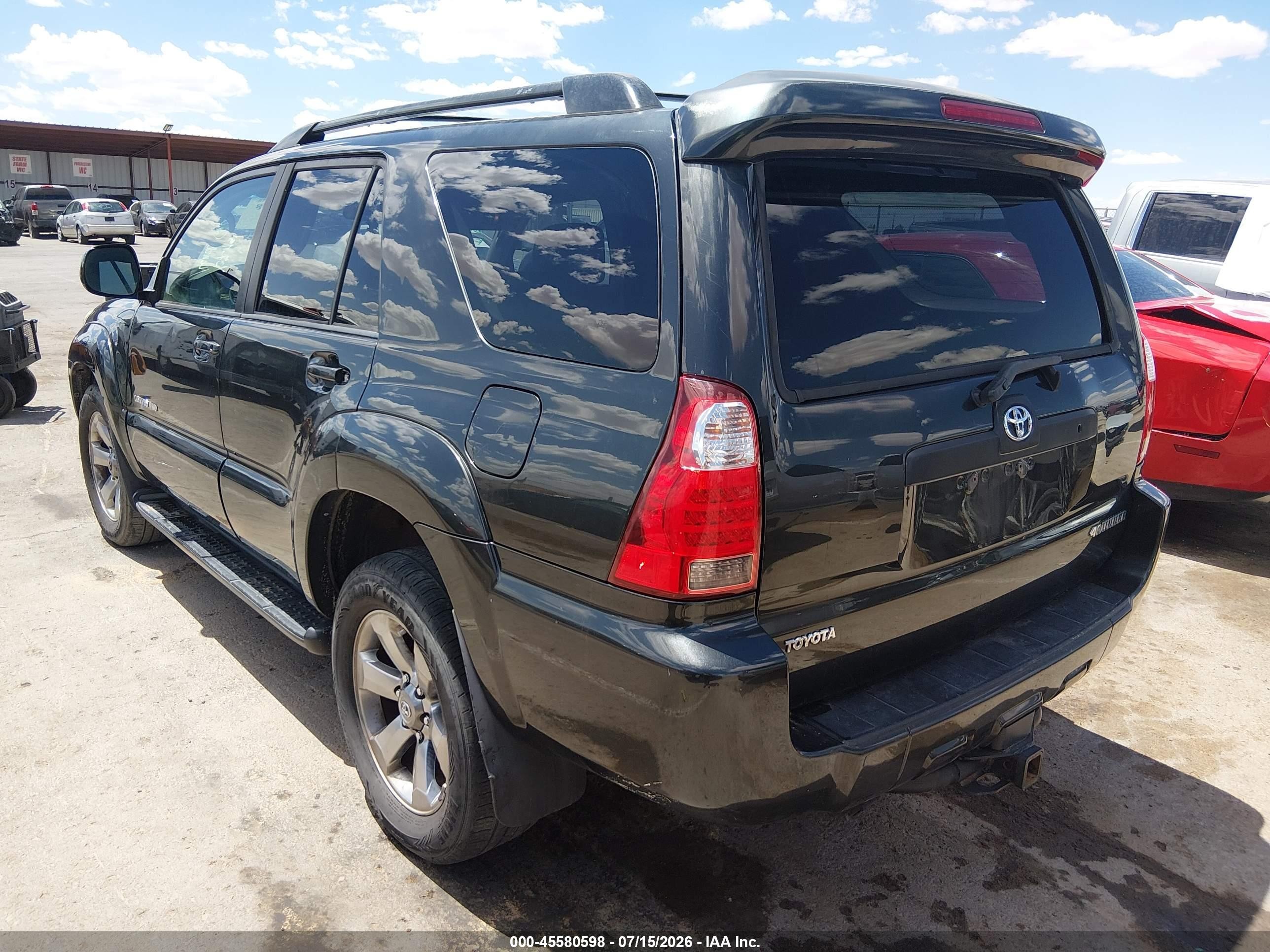 2009 Toyota 4runner Limited V8 Black vin: JTEBT17R09K006839
