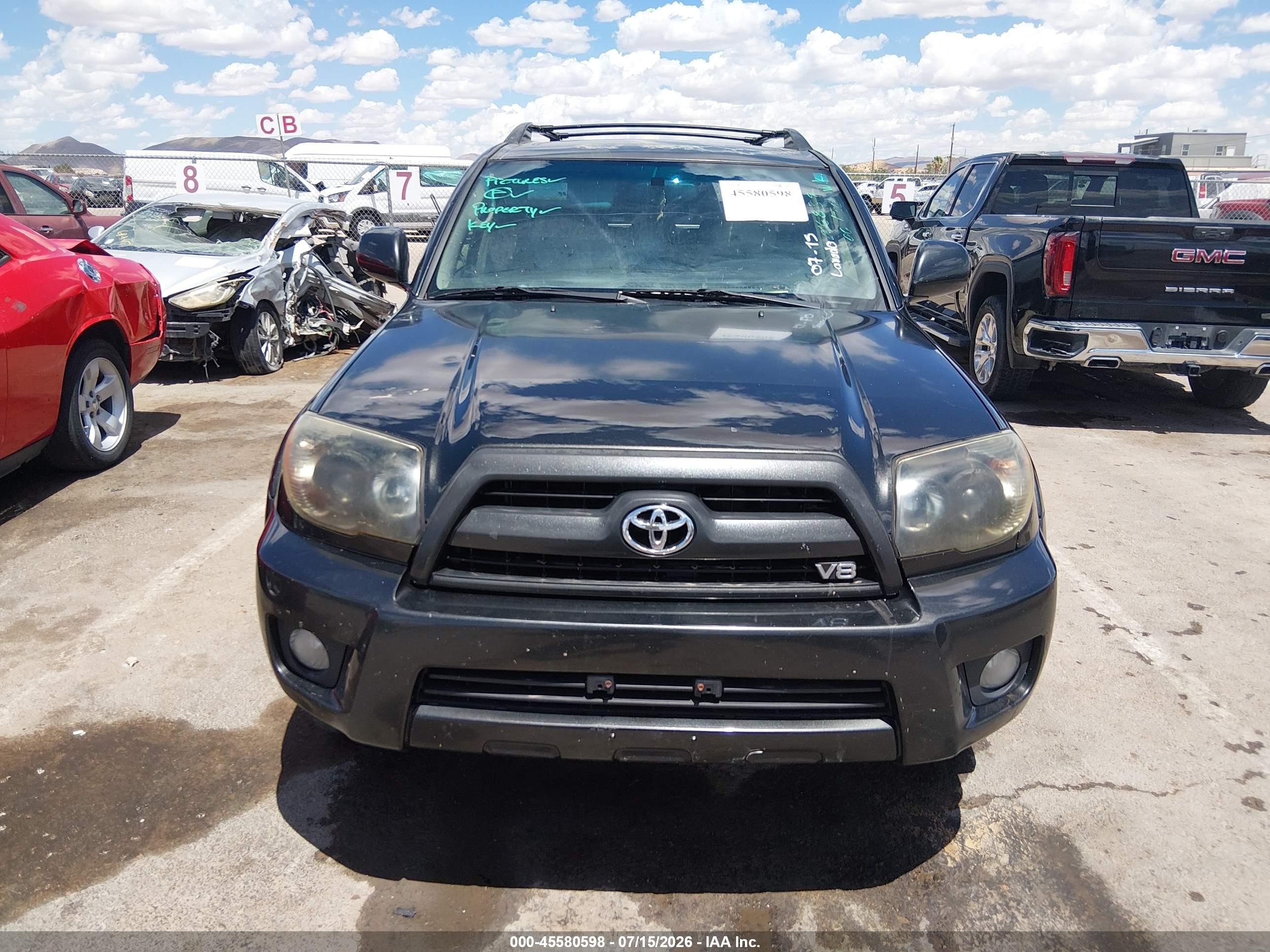 2009 Toyota 4runner Limited V8 Black vin: JTEBT17R09K006839