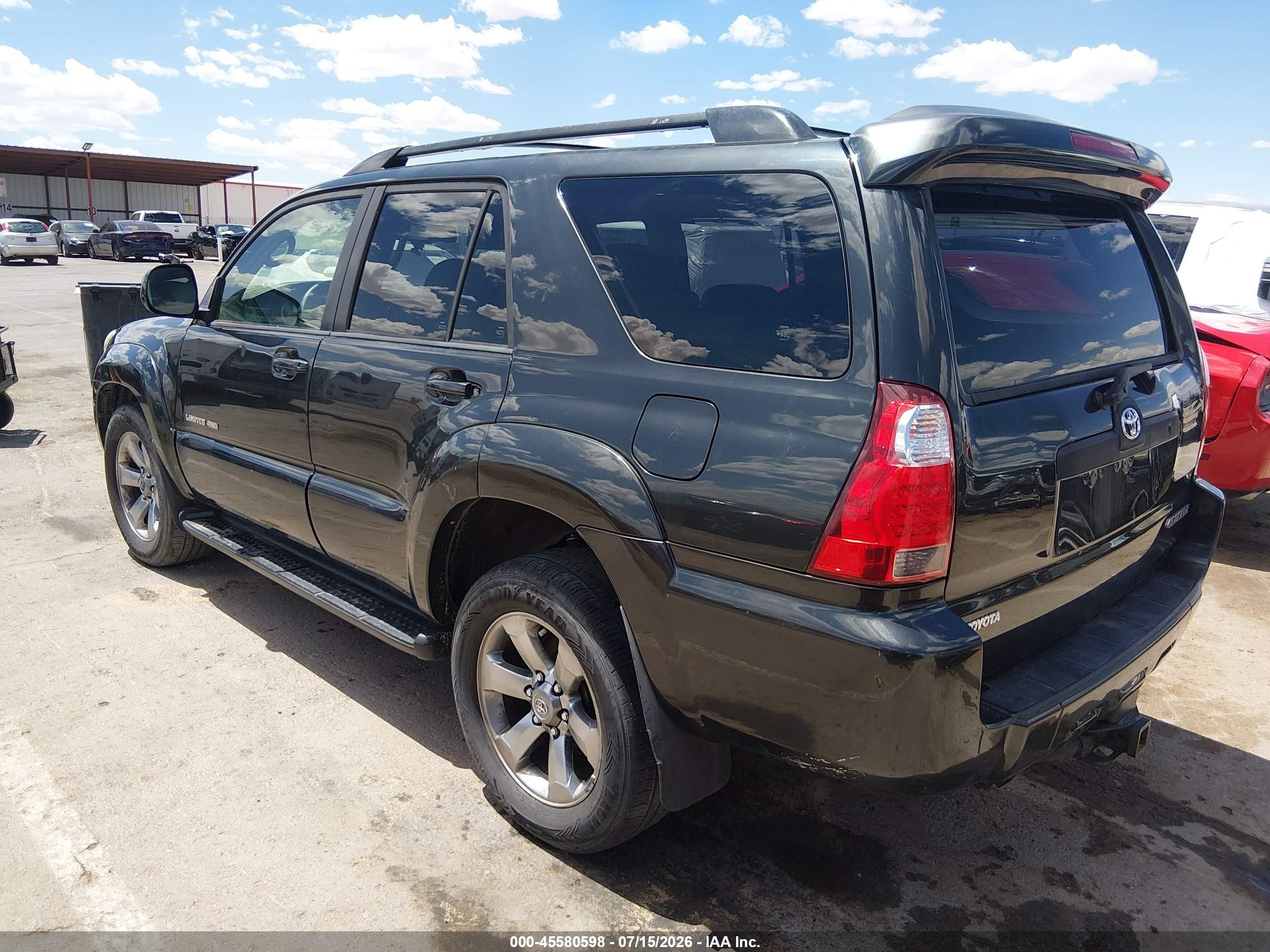 2009 Toyota 4runner Limited V8 Black vin: JTEBT17R09K006839