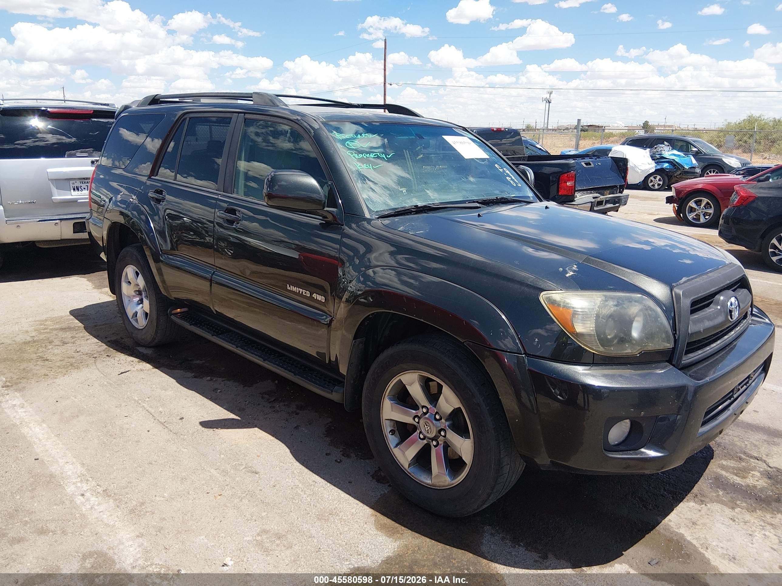 2009 Toyota 4runner Limited V8 Black vin: JTEBT17R09K006839