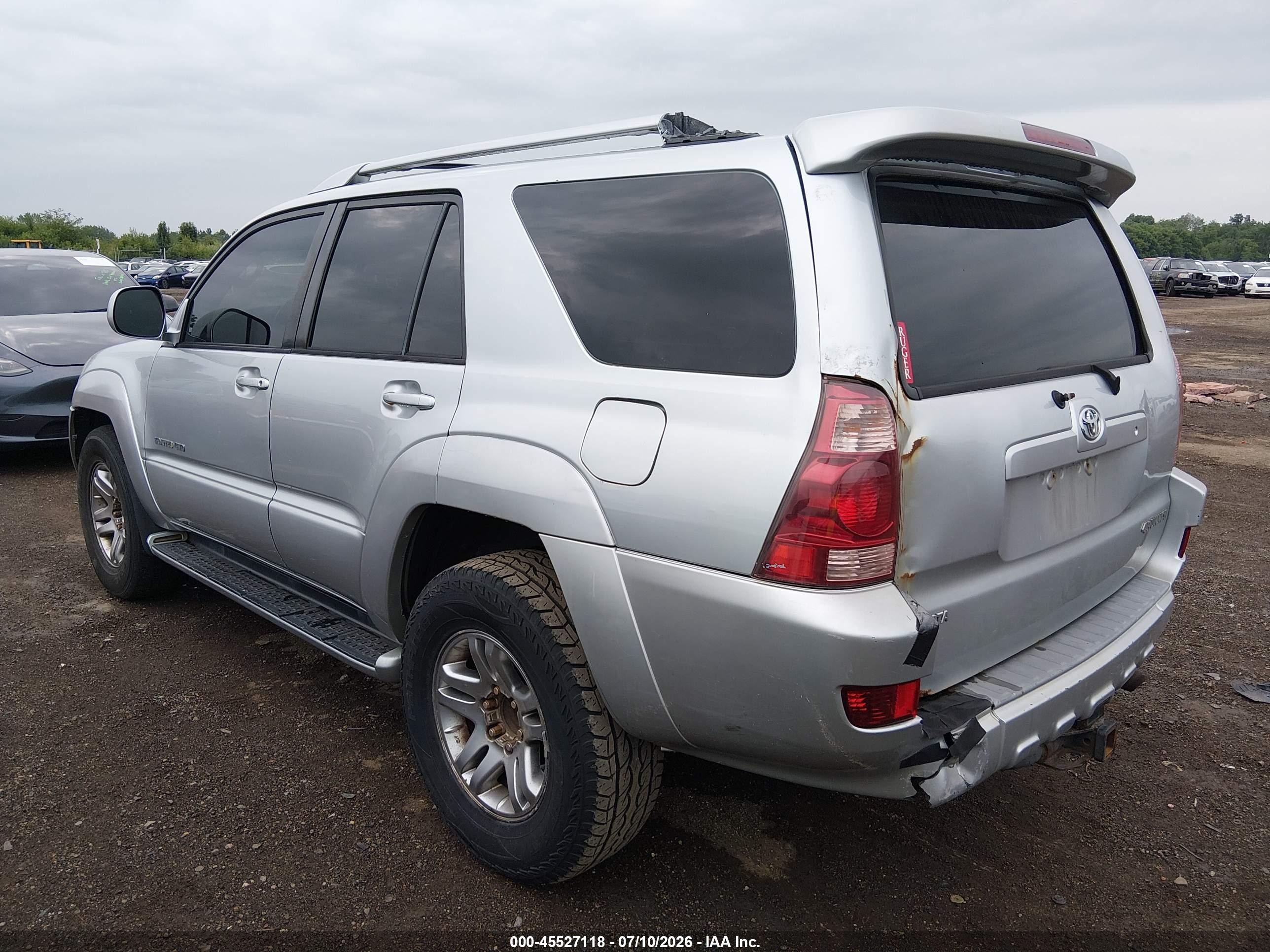 2003 Toyota 4runner Limited V8 Silver vin: JTEBT17R130024561
