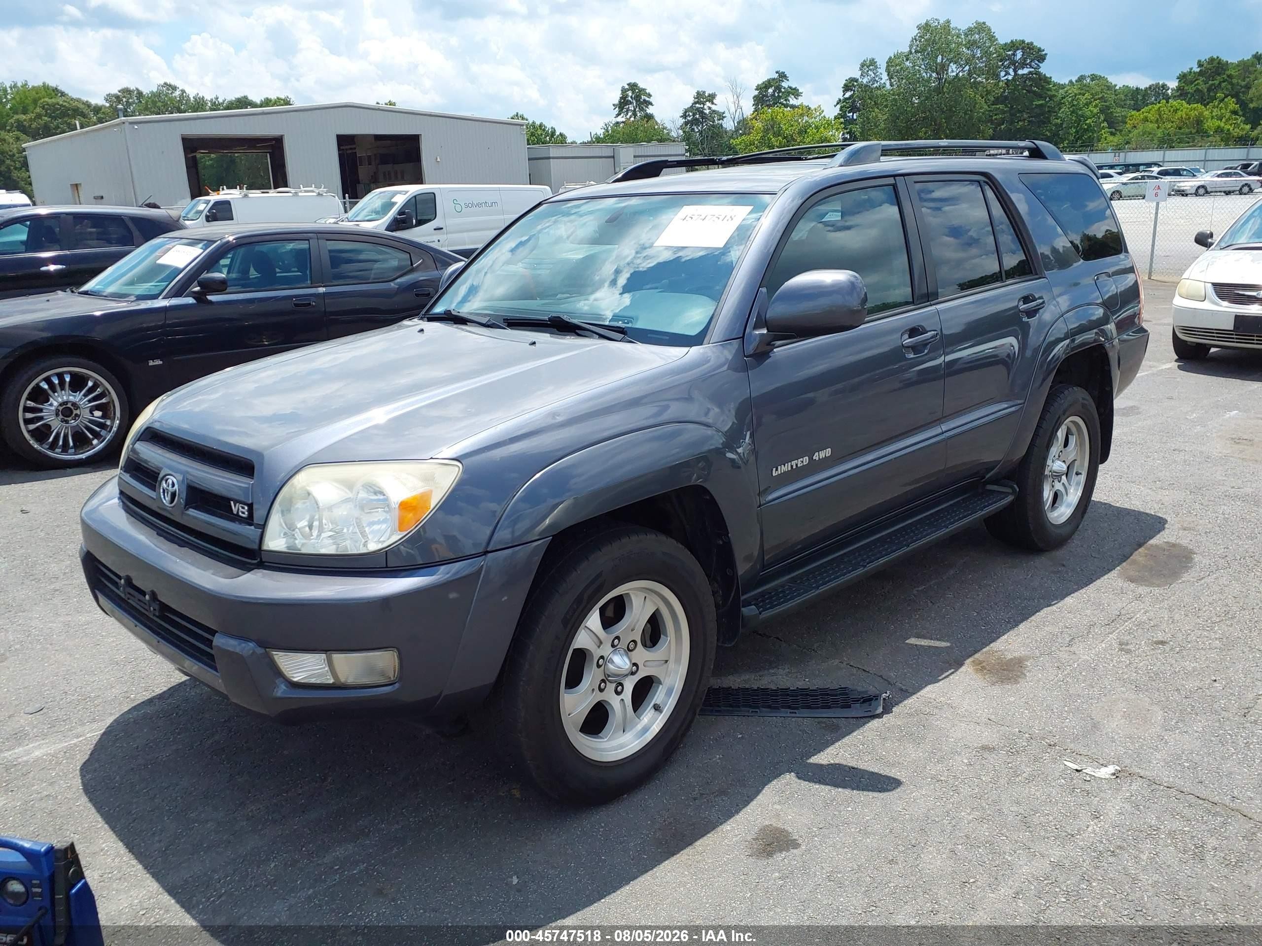 2005 Toyota 4runner Limited V8 Gray vin: JTEBT17R150053318