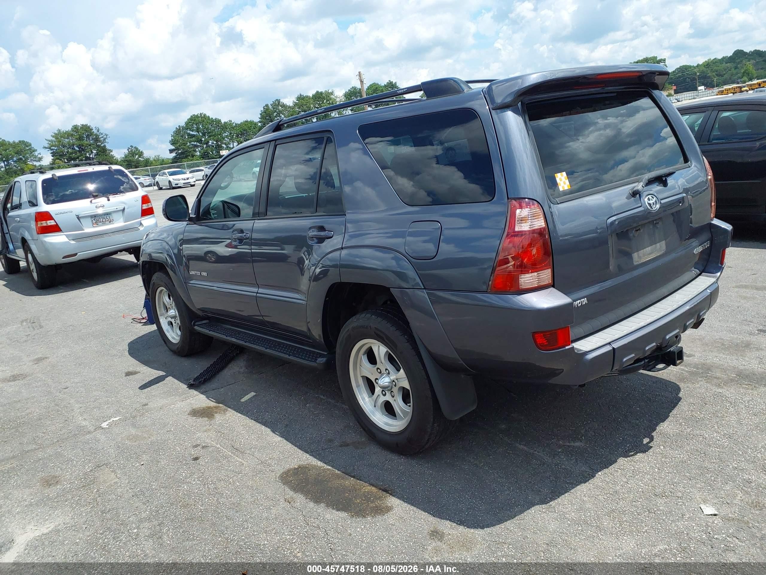 2005 Toyota 4runner Limited V8 Gray vin: JTEBT17R150053318