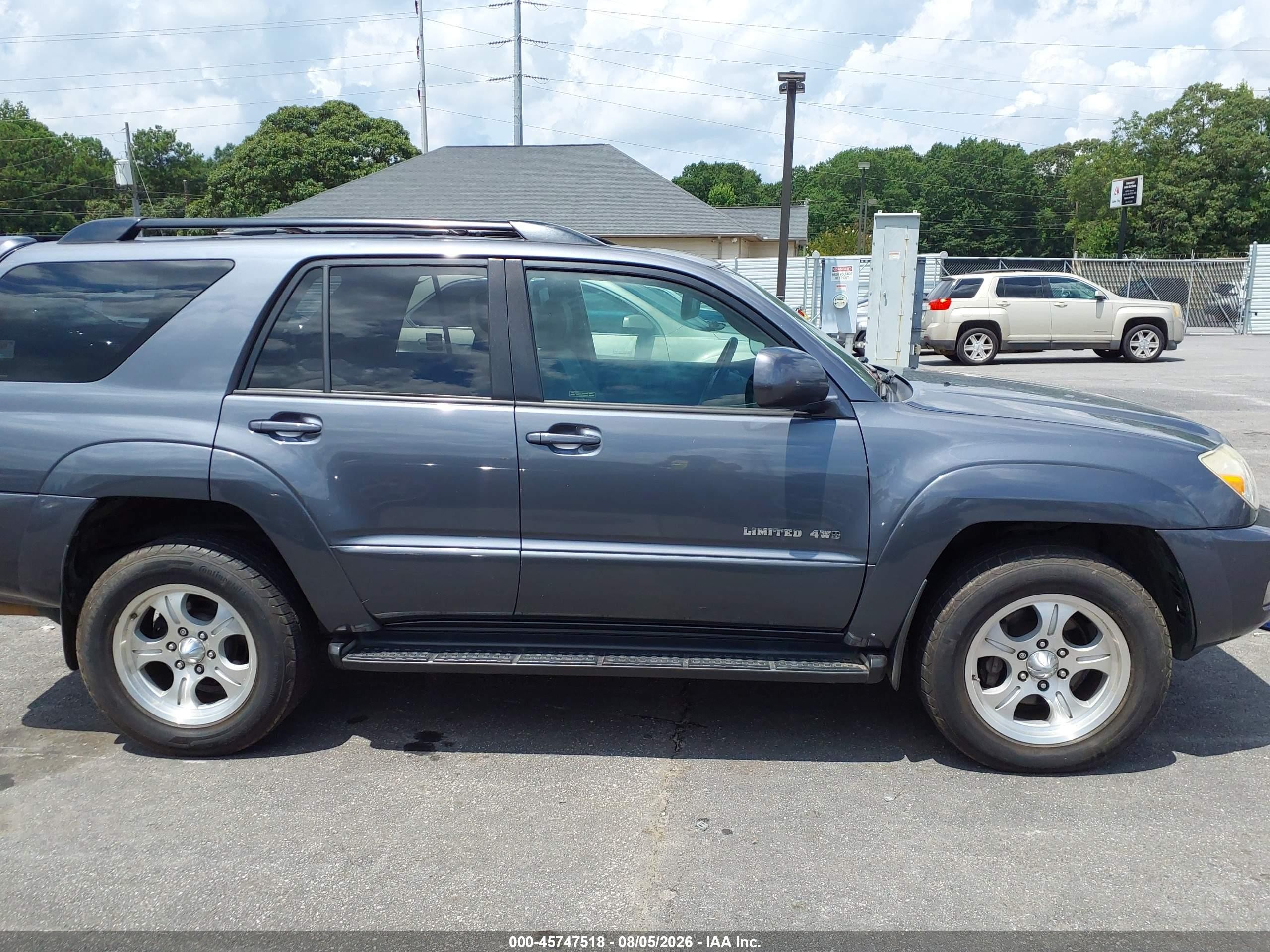 2005 Toyota 4runner Limited V8 Gray vin: JTEBT17R150053318