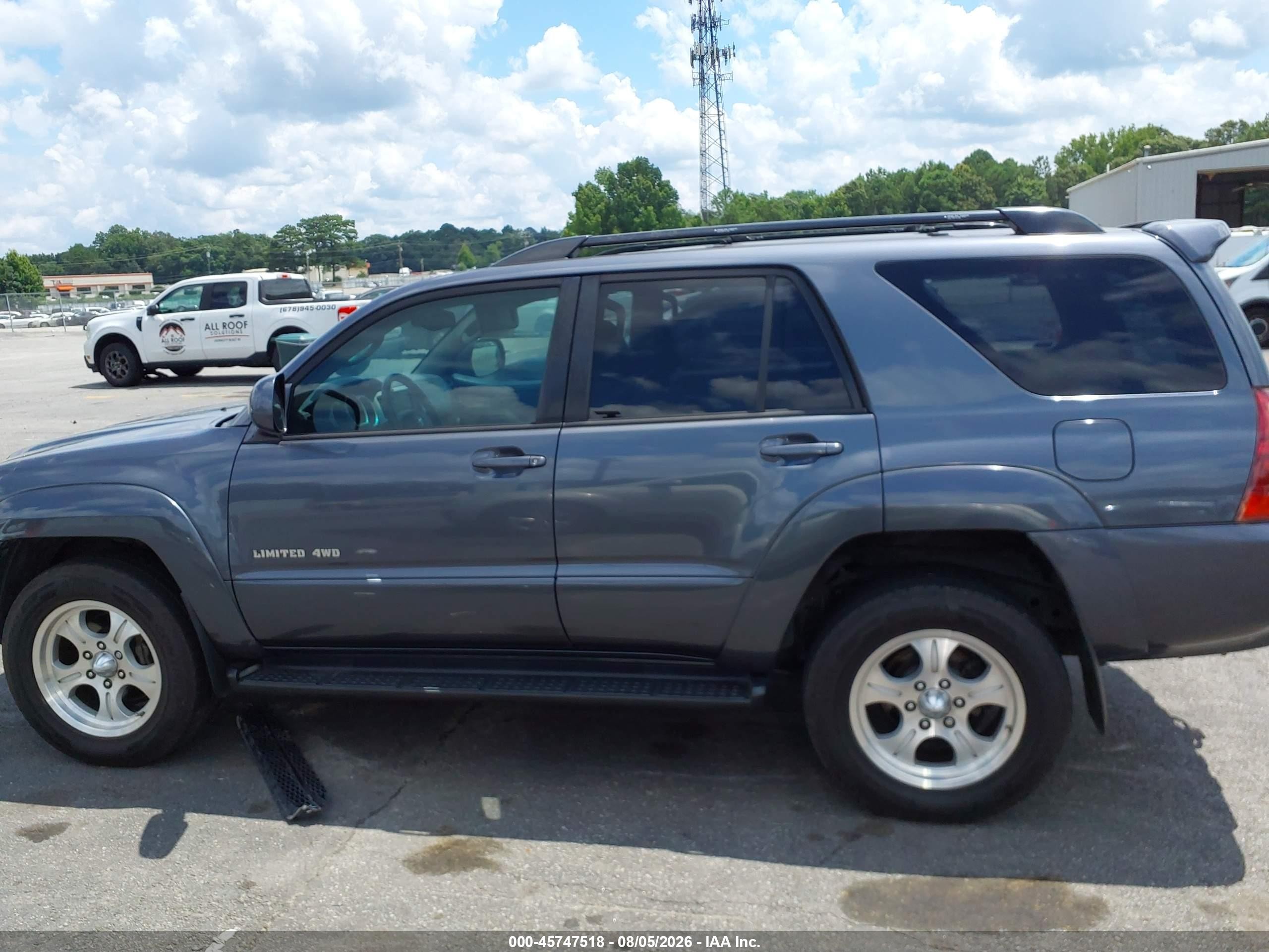 2005 Toyota 4runner Limited V8 Gray vin: JTEBT17R150053318