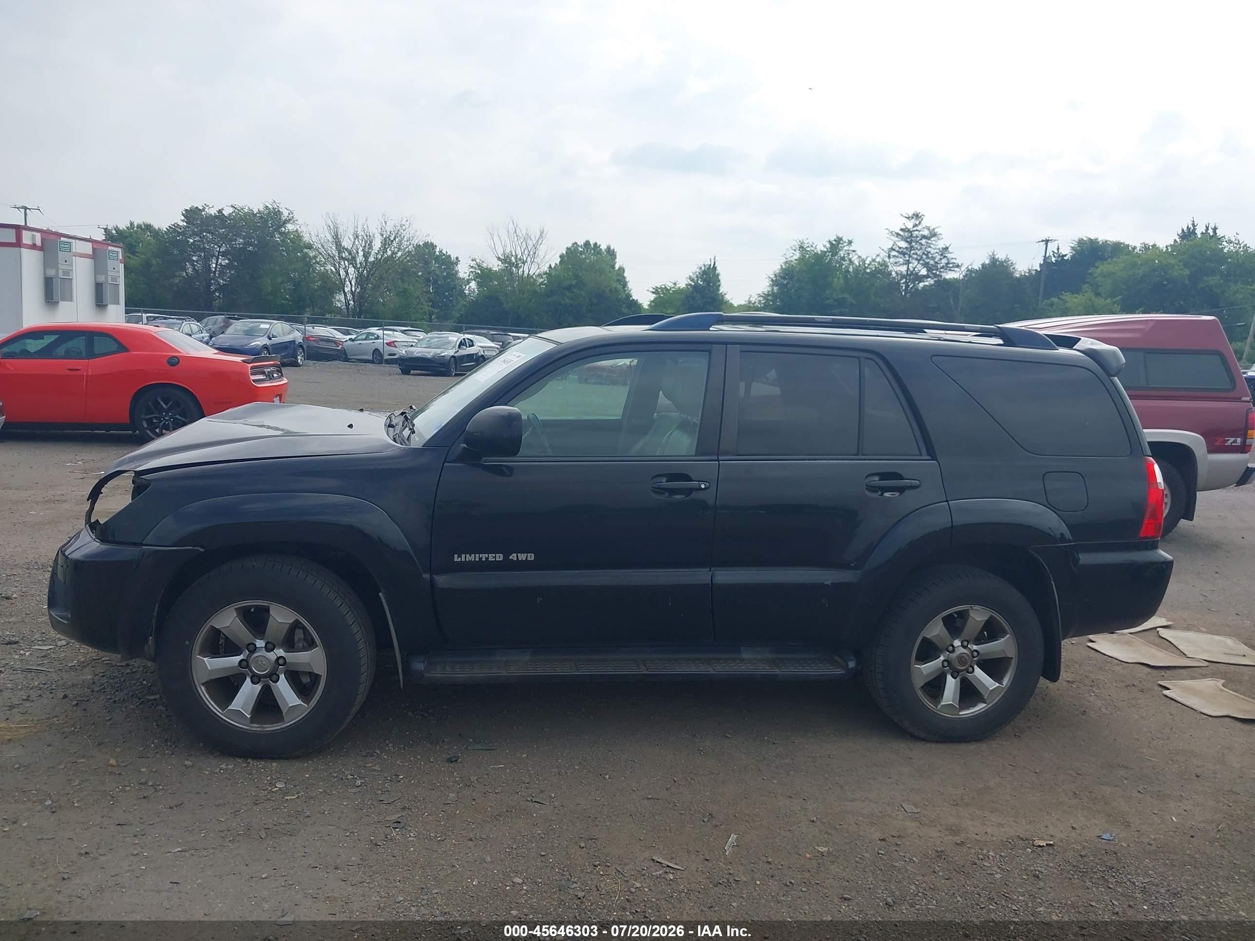 2009 Toyota 4runner Limited V8 Black vin: JTEBT17R19K006977