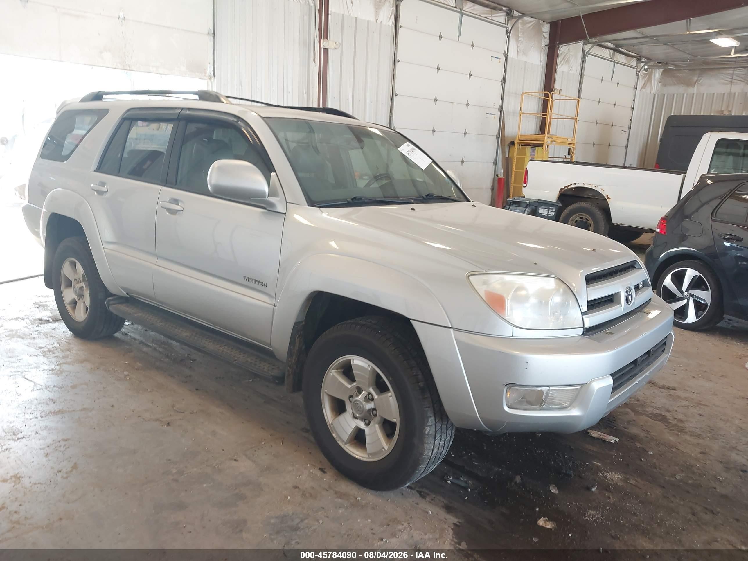2005 Toyota 4runner Limited V8 Silver vin: JTEBT17R250052887