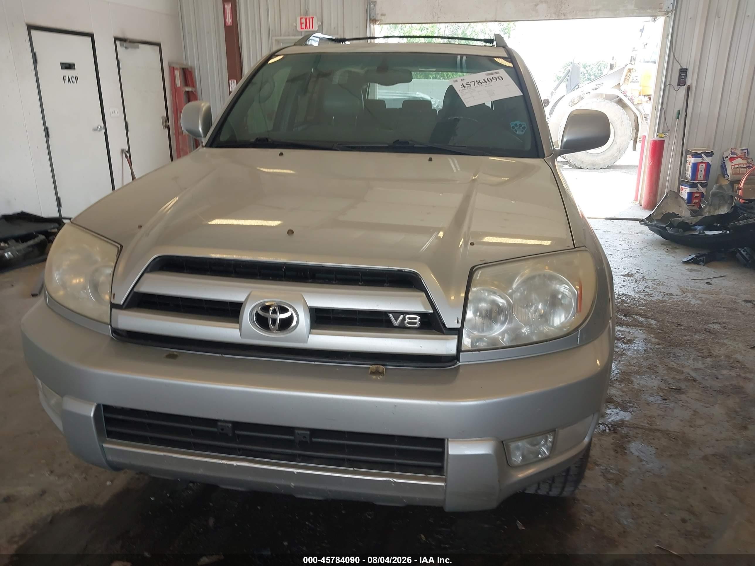 2005 Toyota 4runner Limited V8 Silver vin: JTEBT17R250052887