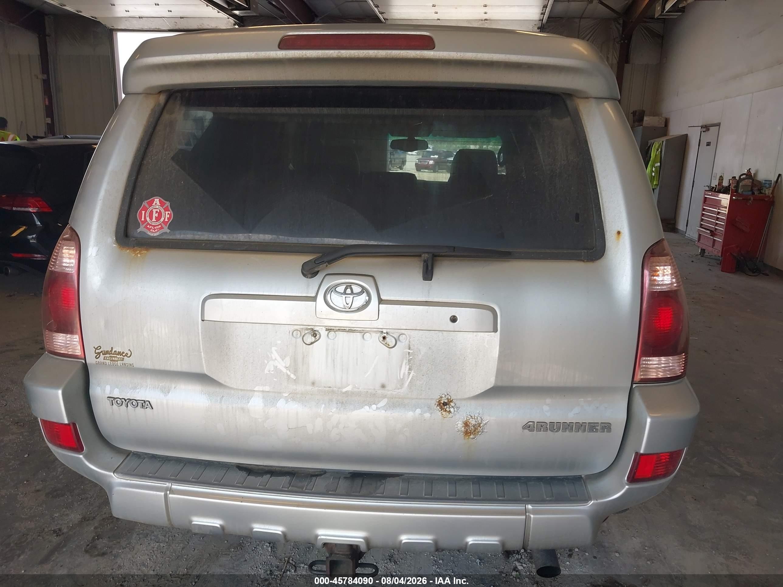 2005 Toyota 4runner Limited V8 Silver vin: JTEBT17R250052887