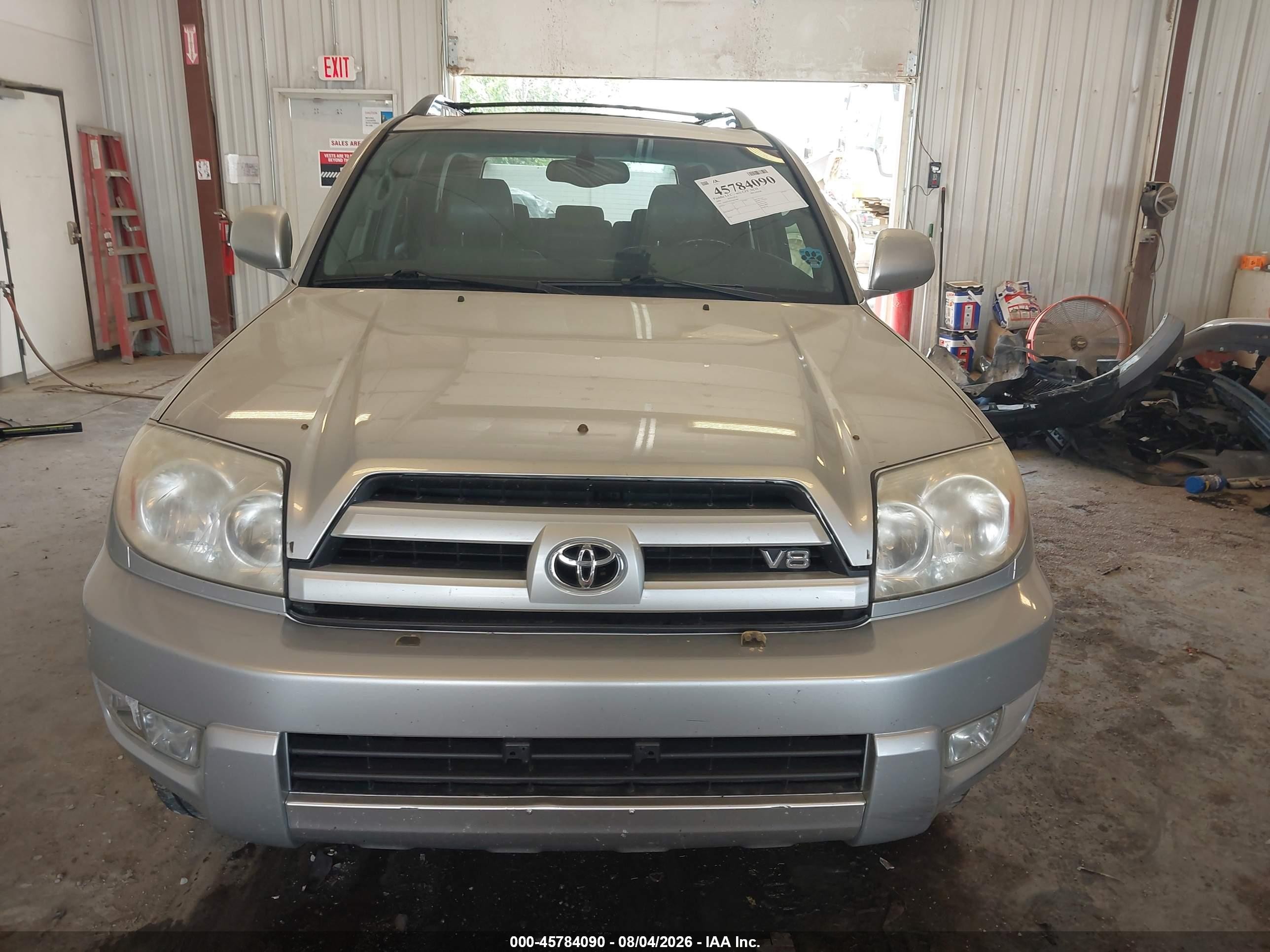 2005 Toyota 4runner Limited V8 Silver vin: JTEBT17R250052887