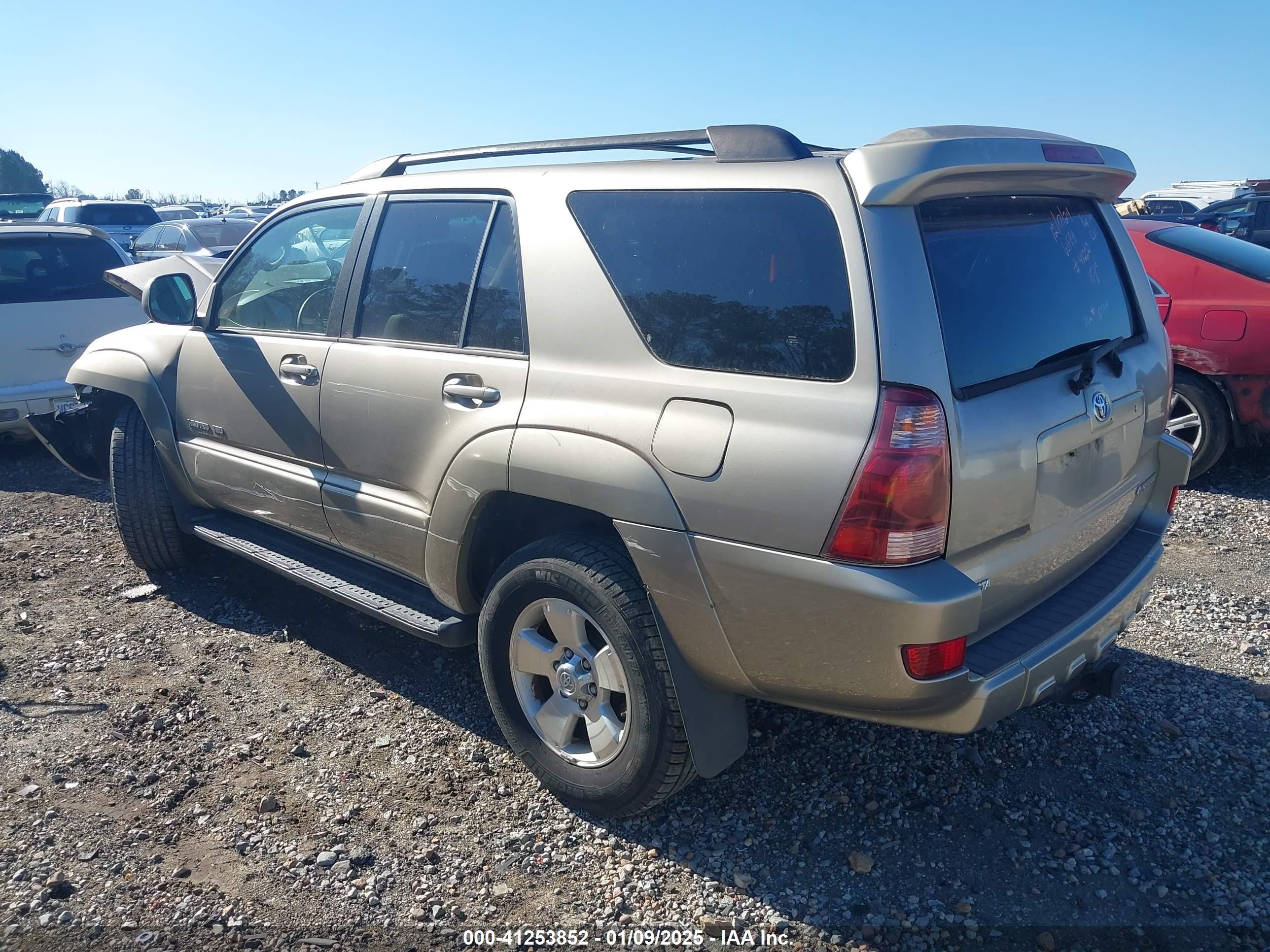 2005 Toyota 4runner Limited V8 Gold vin: JTEBT17R350050744