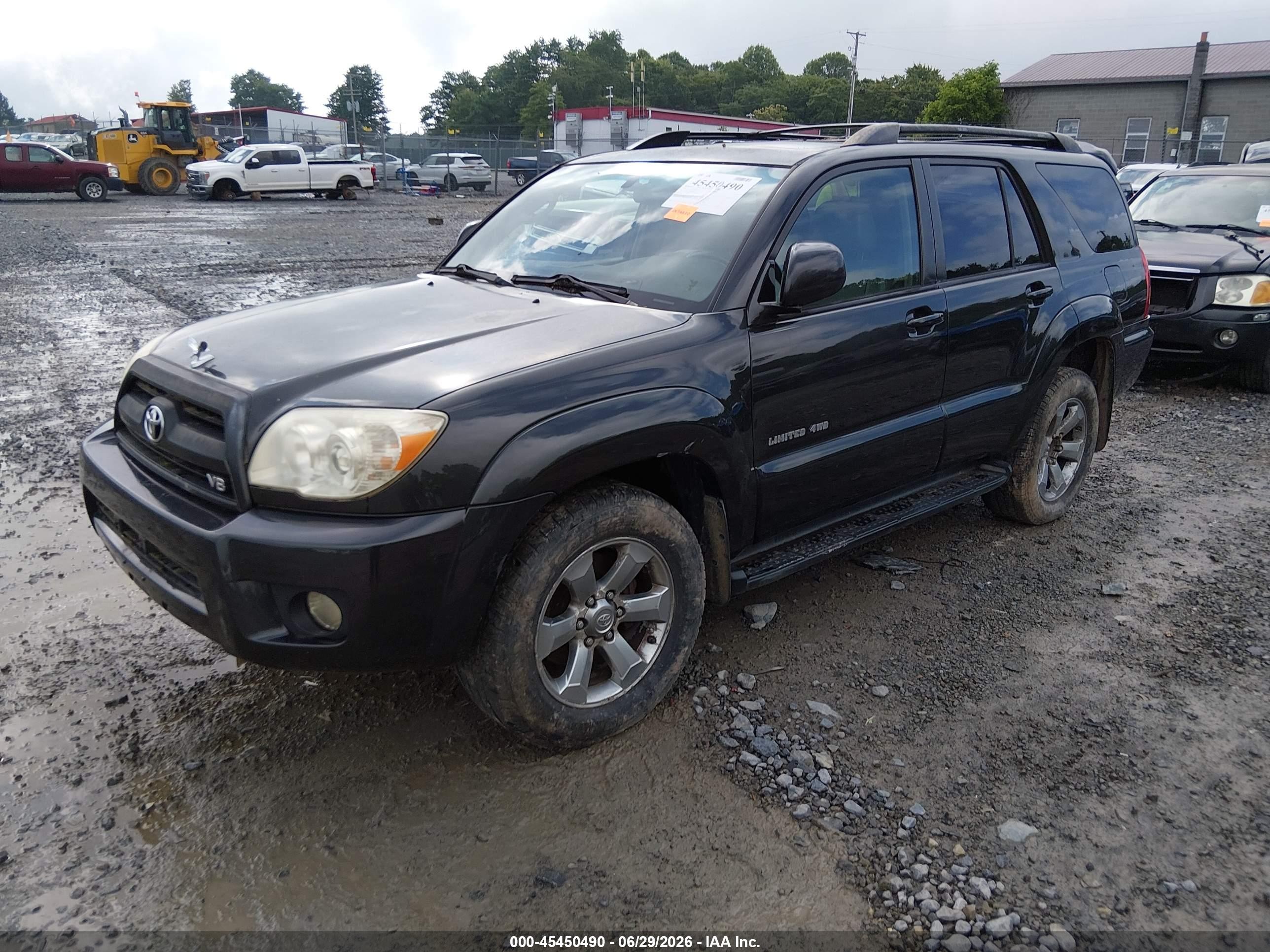 2006 Toyota 4runner Limited V8 Black vin: JTEBT17R368030612
