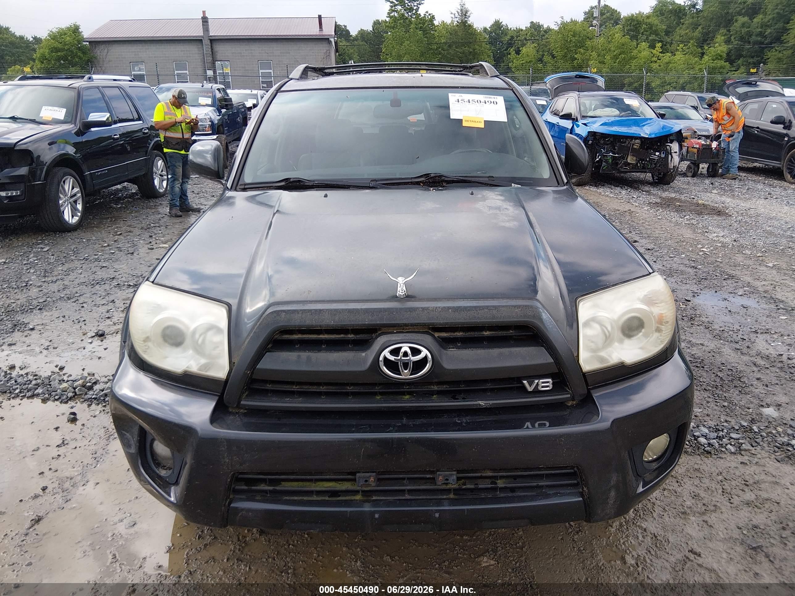 2006 Toyota 4runner Limited V8 Black vin: JTEBT17R368030612