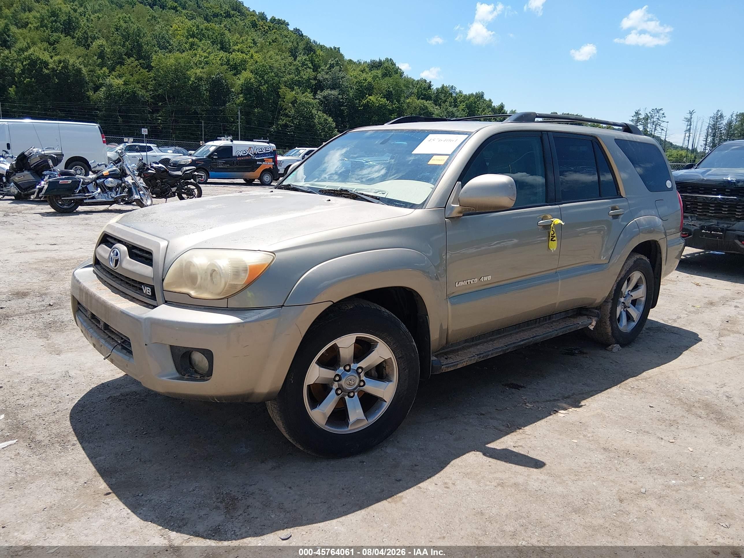 2007 Toyota 4runner Limited Желто-коричневый vin: JTEBT17R378042034