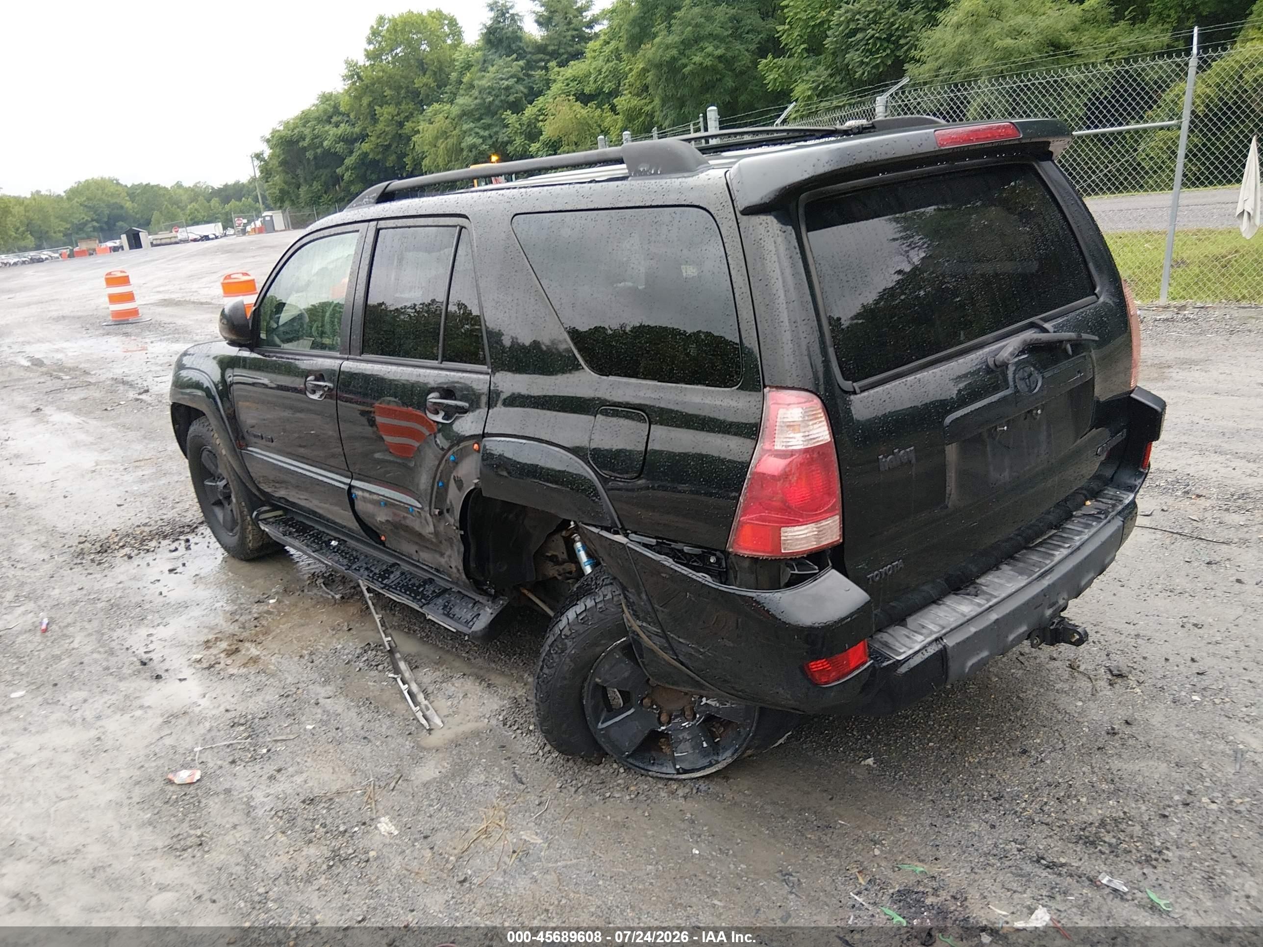 2003 Toyota 4runner Limited V8 Black vin: JTEBT17R530007875