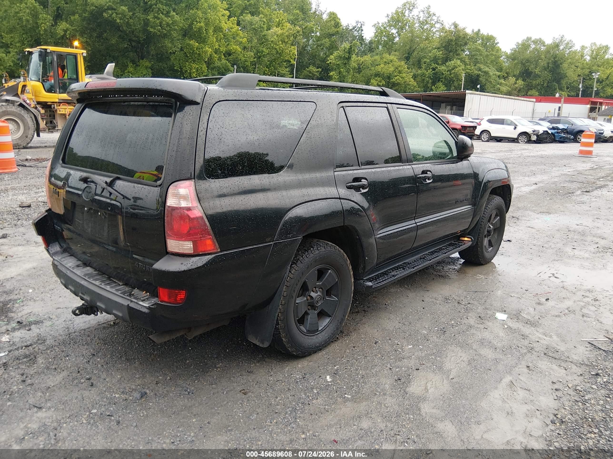 2003 Toyota 4runner Limited V8 Black vin: JTEBT17R530007875