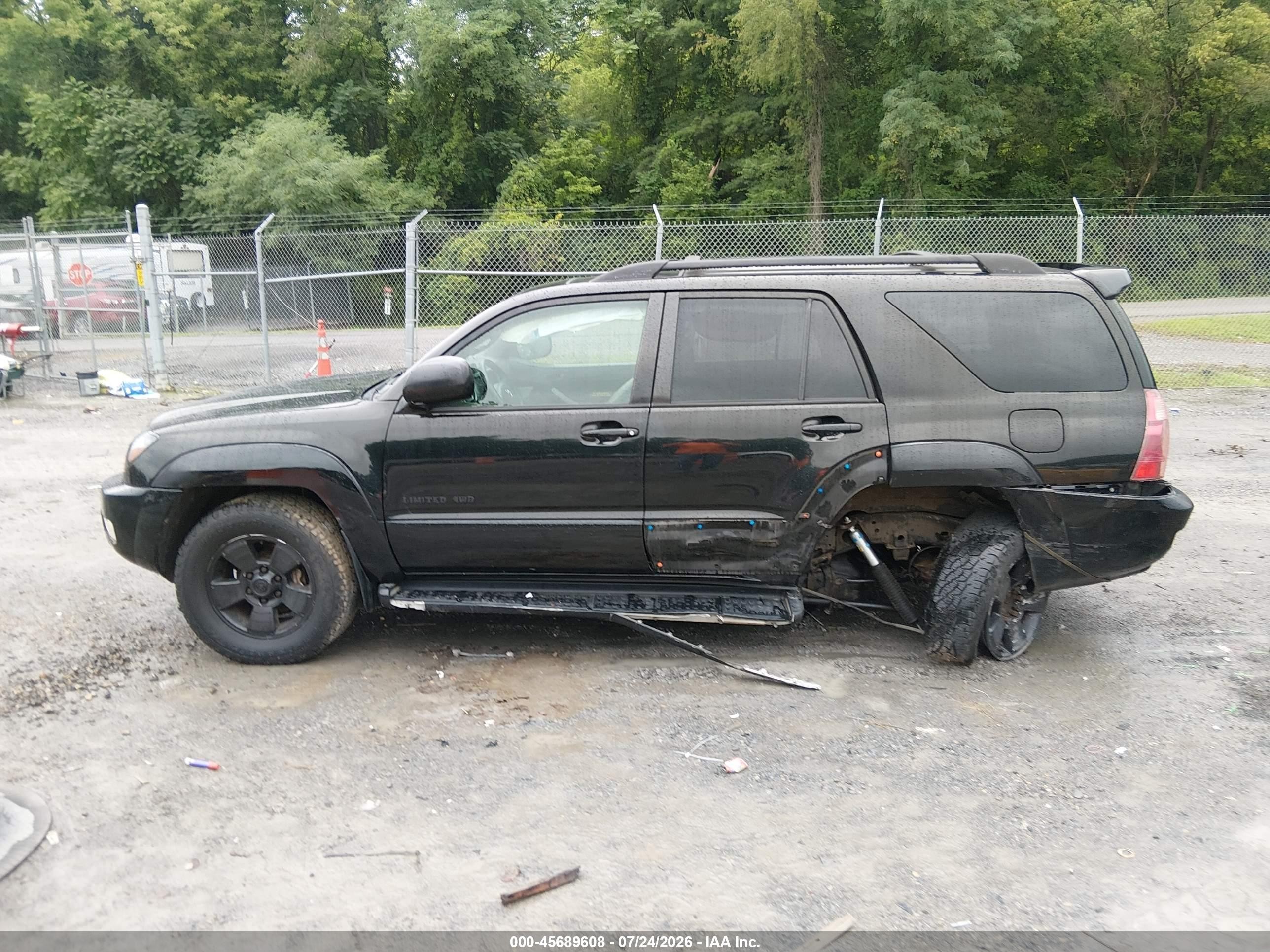 2003 Toyota 4runner Limited V8 Black vin: JTEBT17R530007875