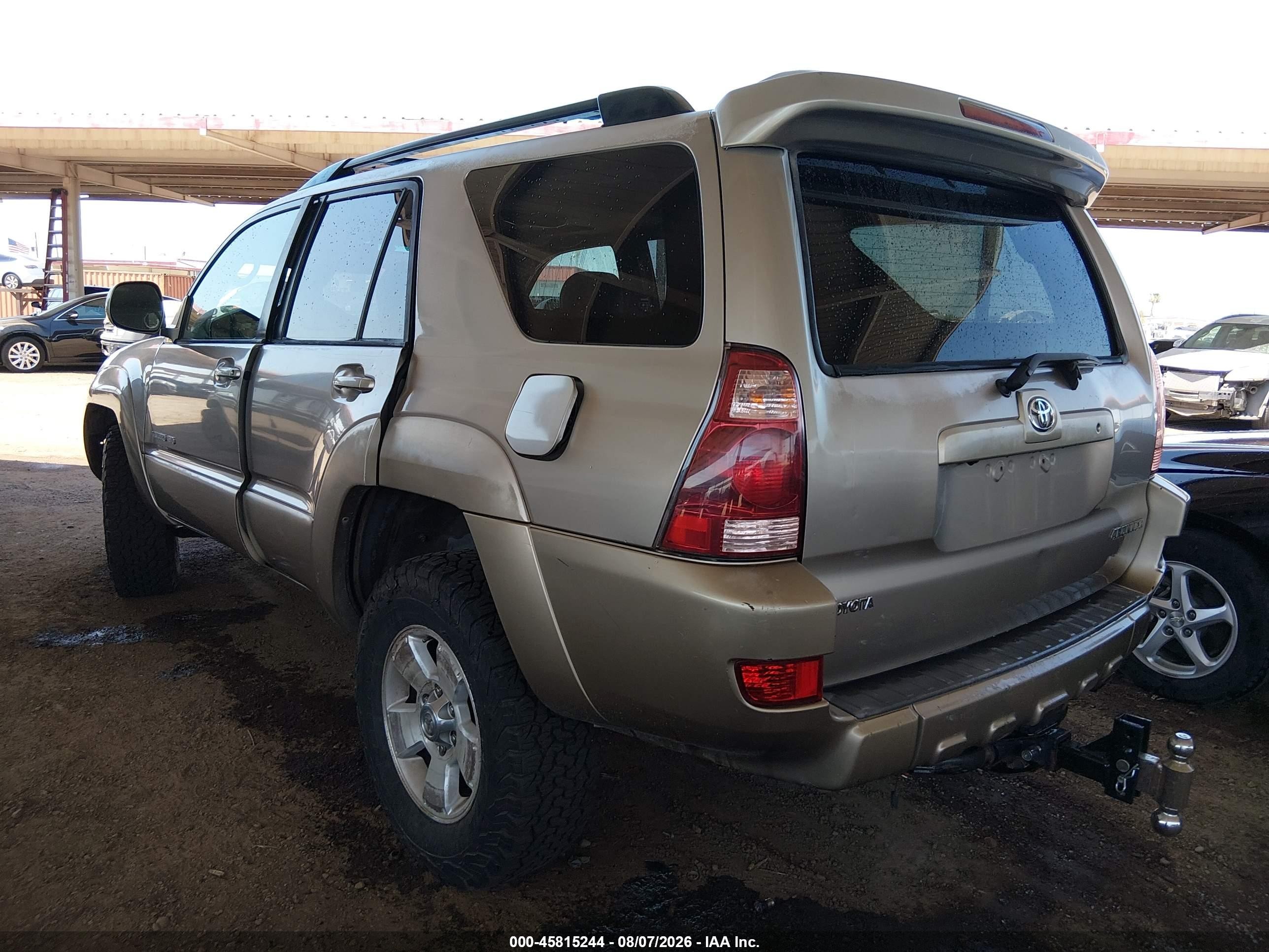 2005 Toyota 4runner Limited V8 Tan vin: JTEBT17R550045948