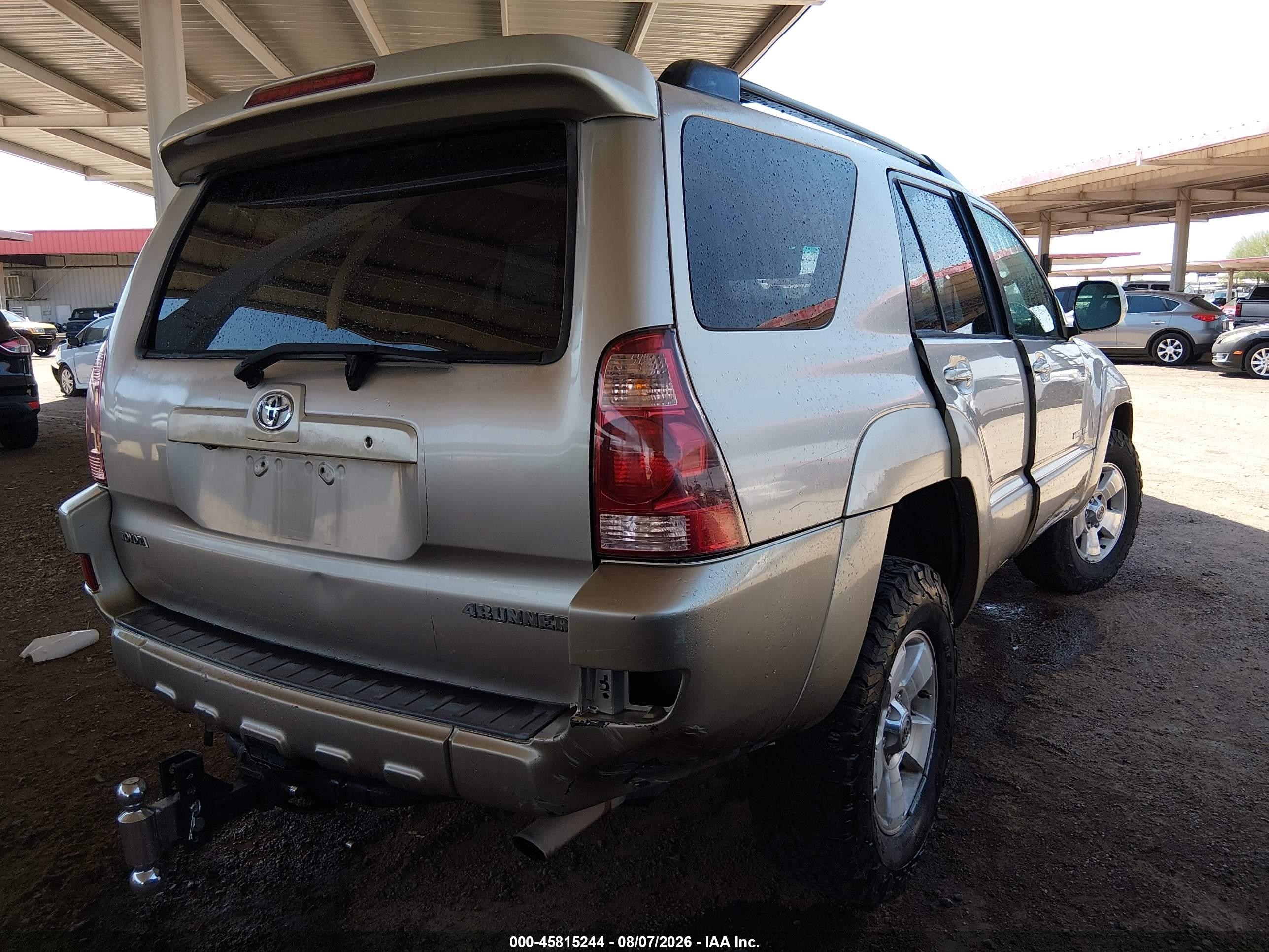 2005 Toyota 4runner Limited V8 Tan vin: JTEBT17R550045948