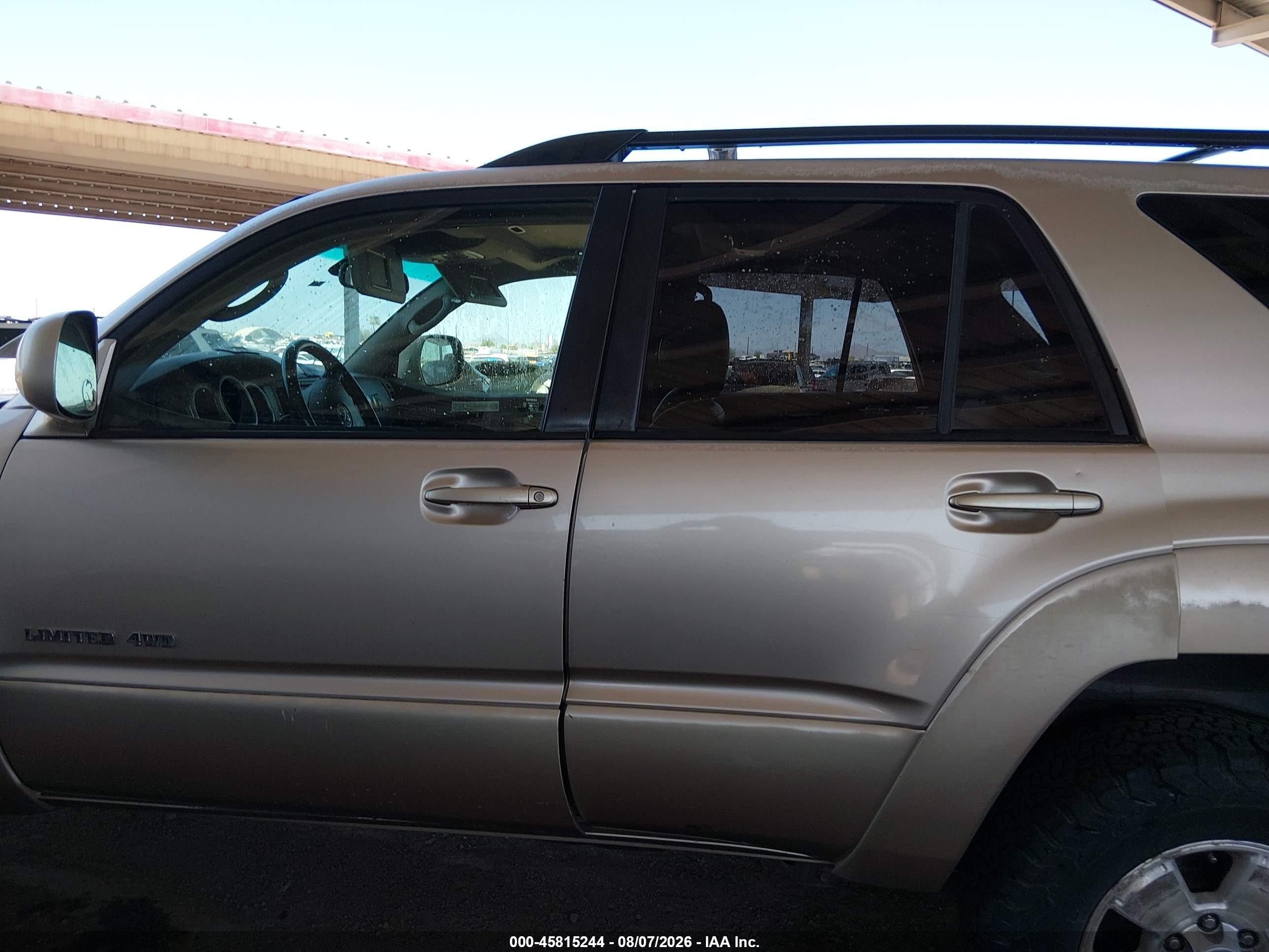 2005 Toyota 4runner Limited V8 Tan vin: JTEBT17R550045948