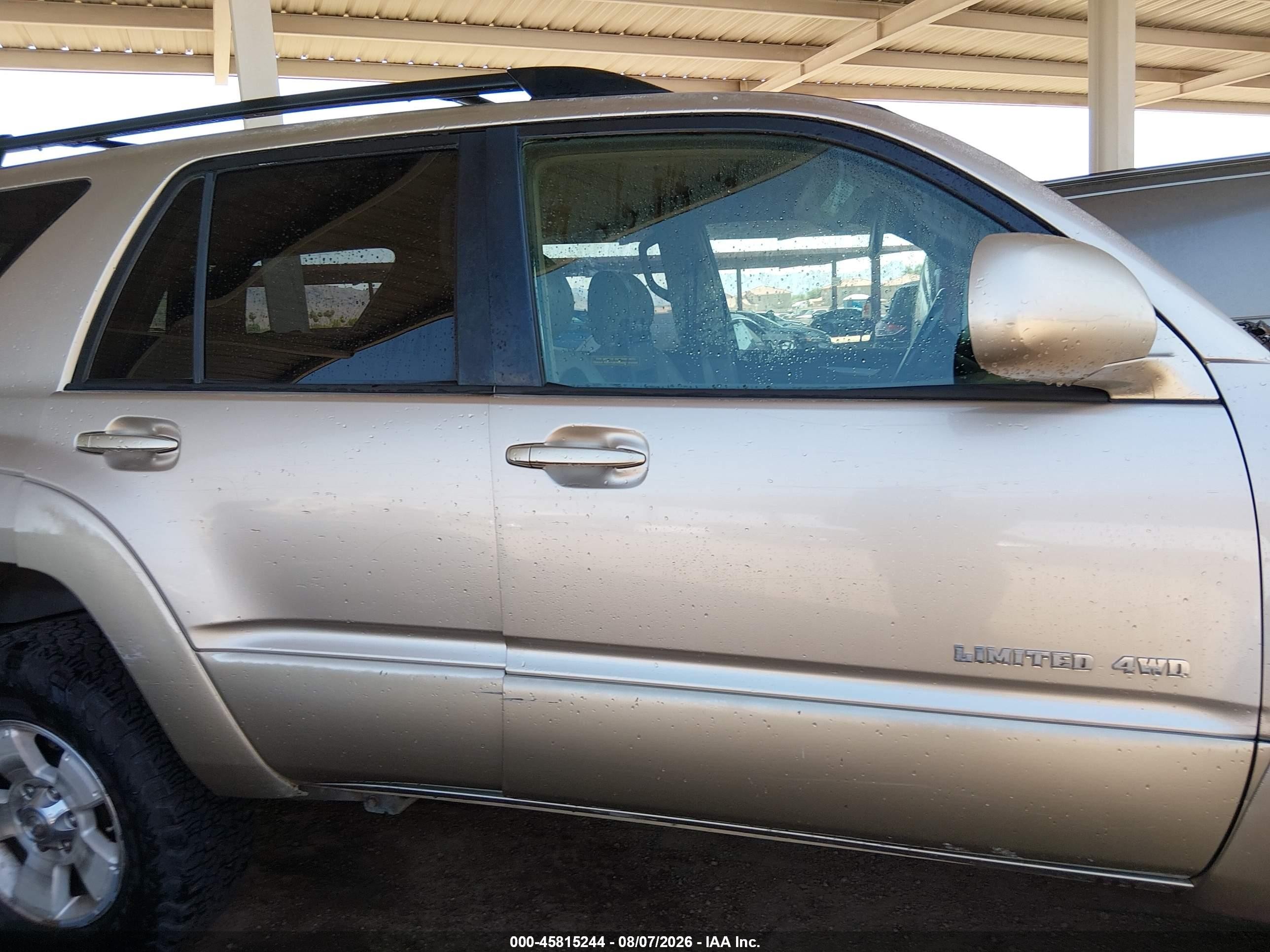 2005 Toyota 4runner Limited V8 Tan vin: JTEBT17R550045948