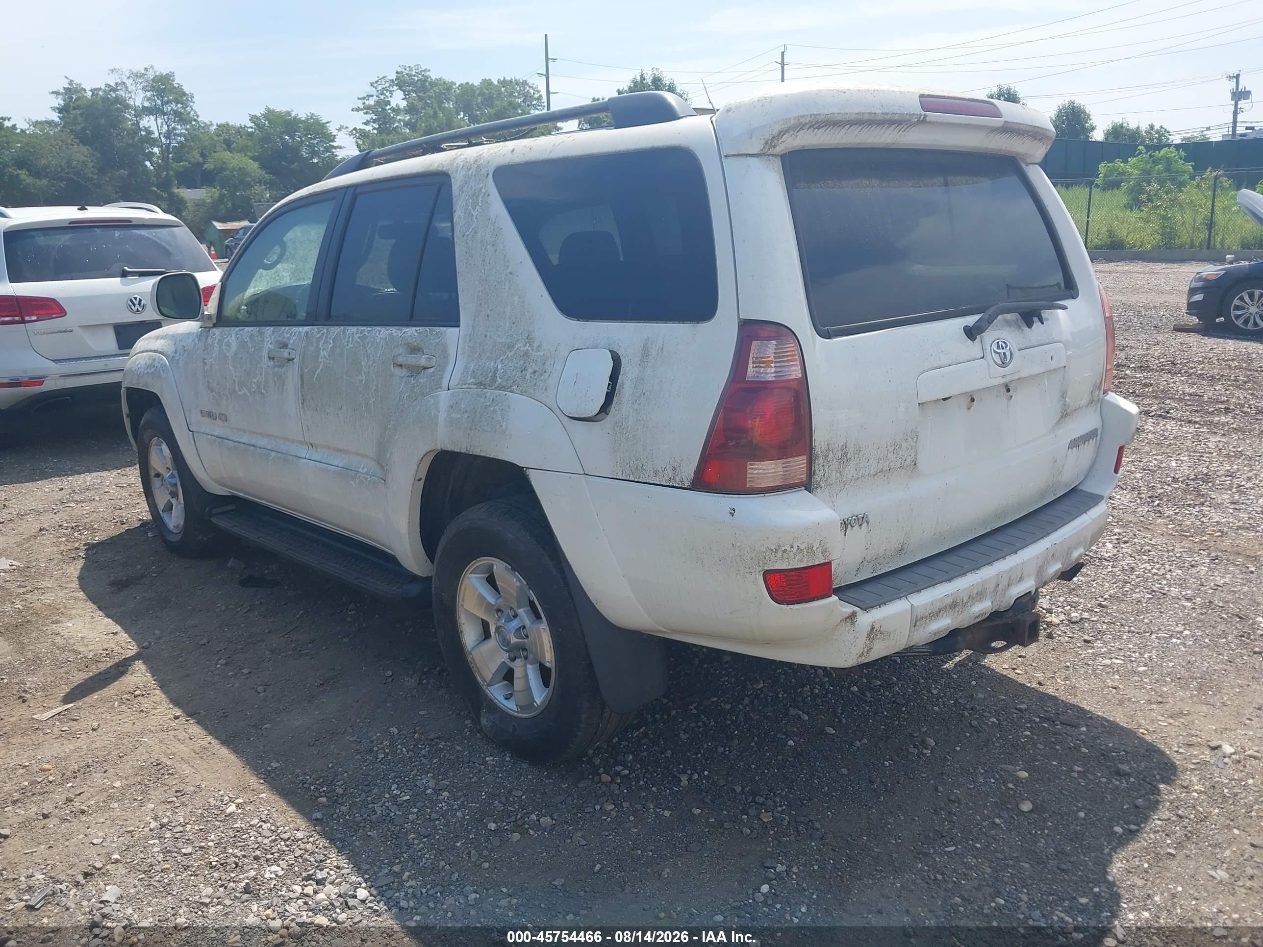 2005 Toyota 4runner Limited V8 White vin: JTEBT17R550052978