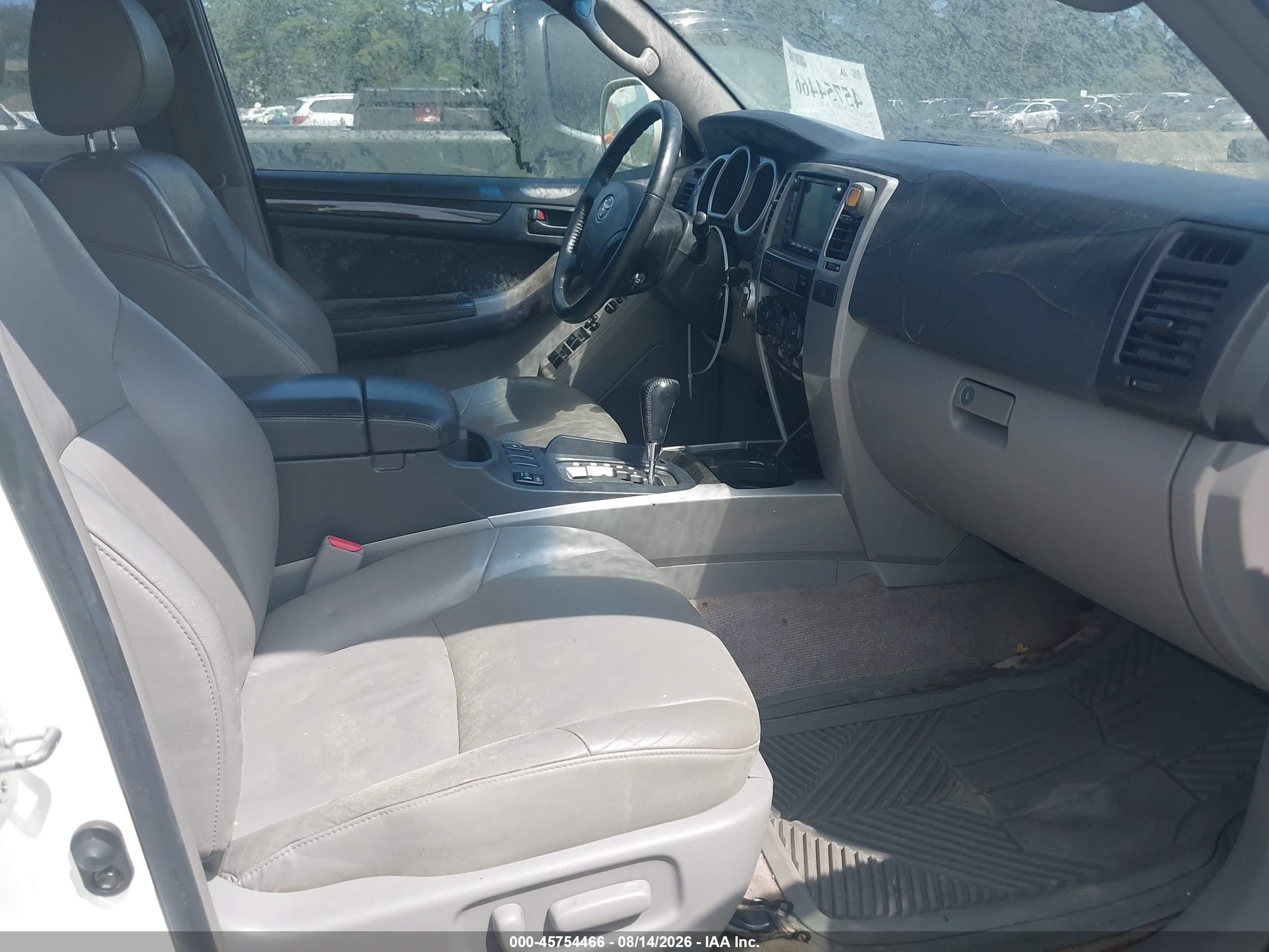 2005 Toyota 4runner Limited V8 White vin: JTEBT17R550052978