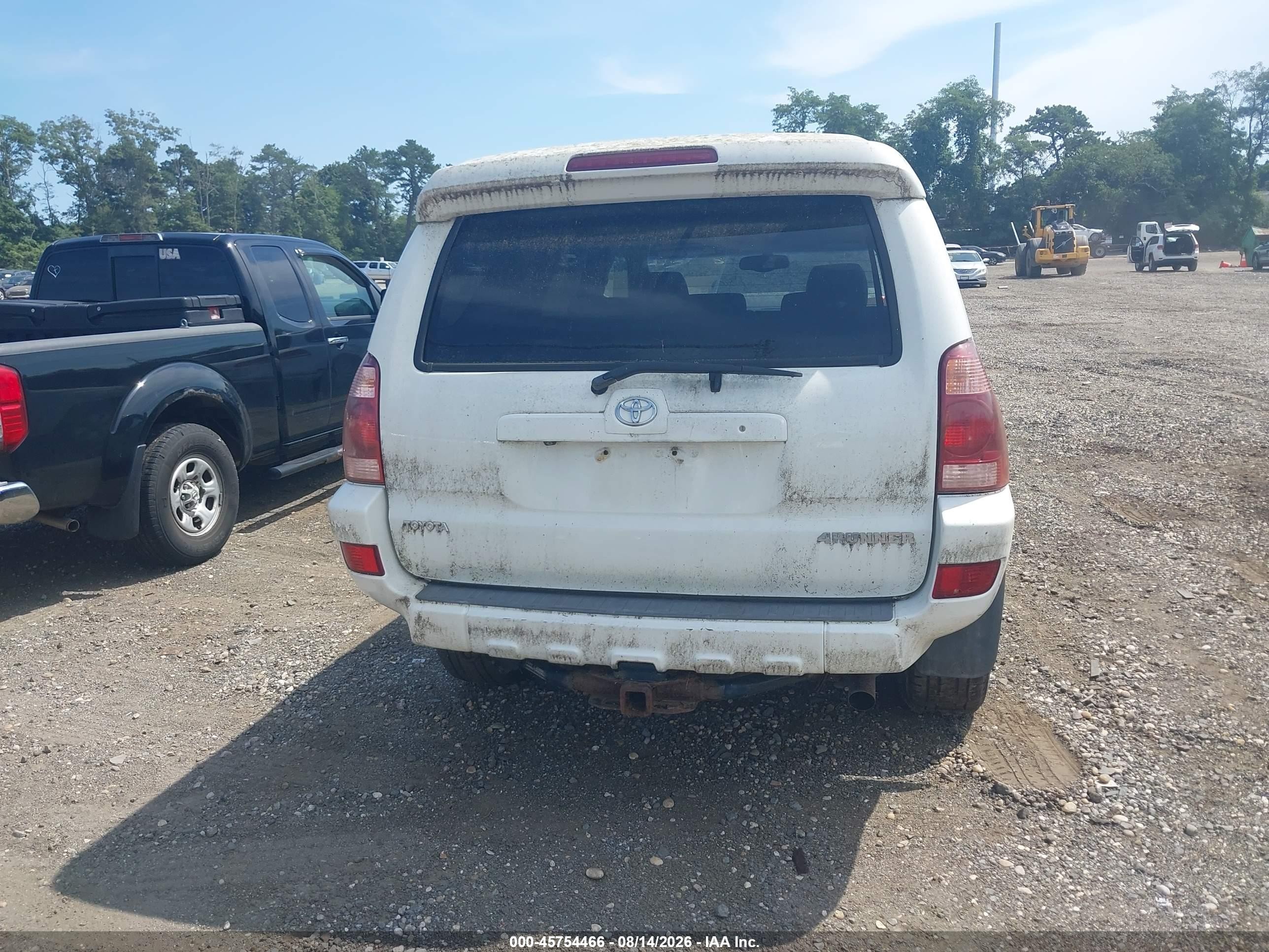2005 Toyota 4runner Limited V8 White vin: JTEBT17R550052978