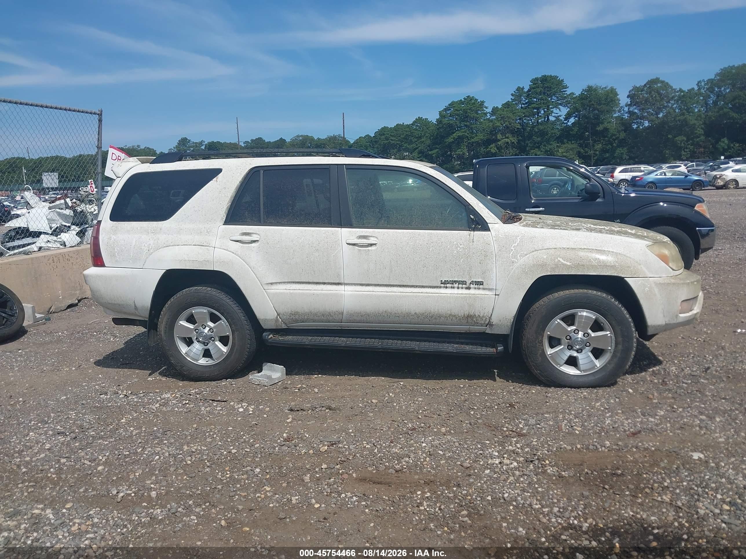 2005 Toyota 4runner Limited V8 White vin: JTEBT17R550052978