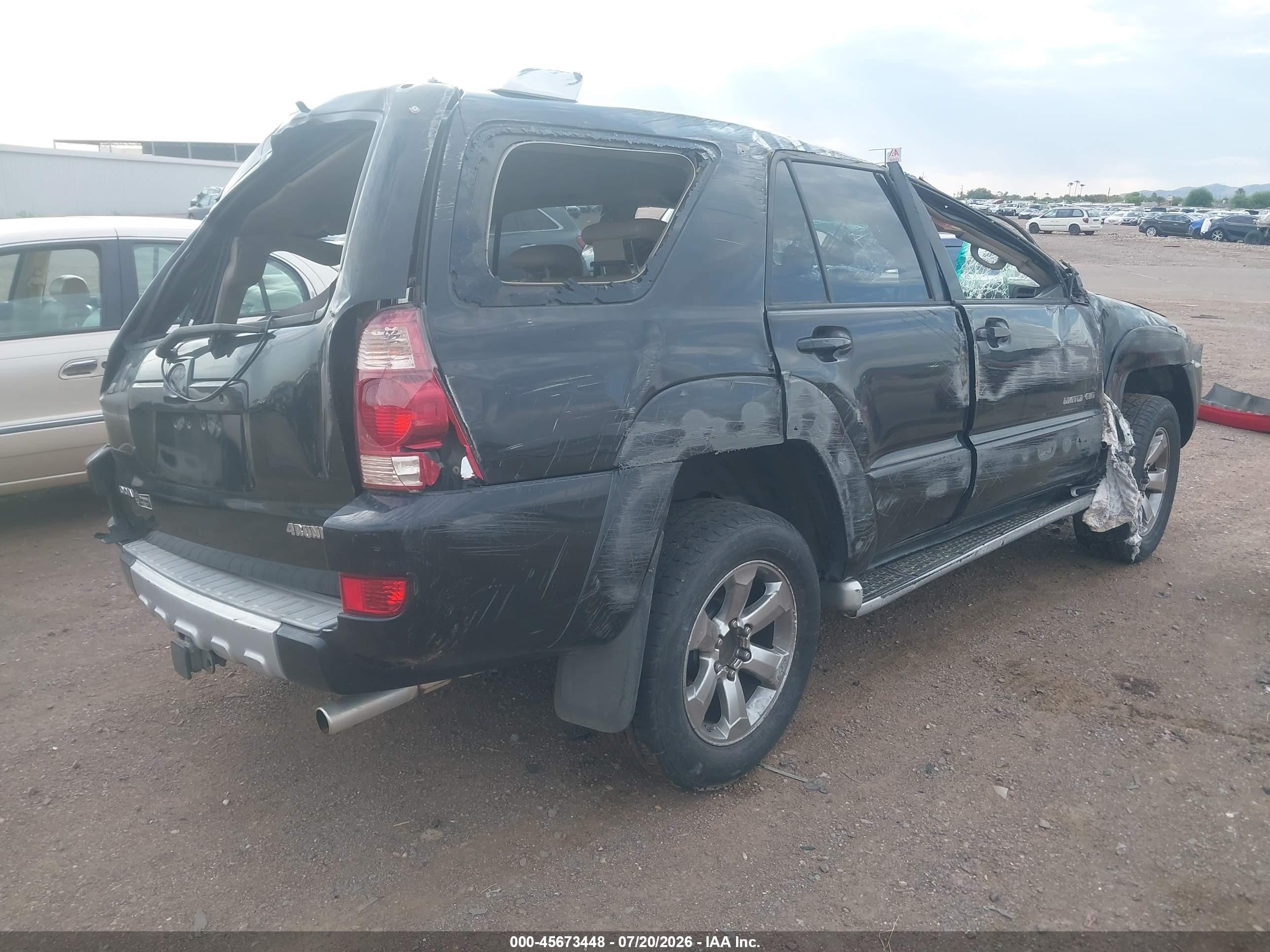2003 Toyota 4runner Limited V8 Black vin: JTEBT17R630022725