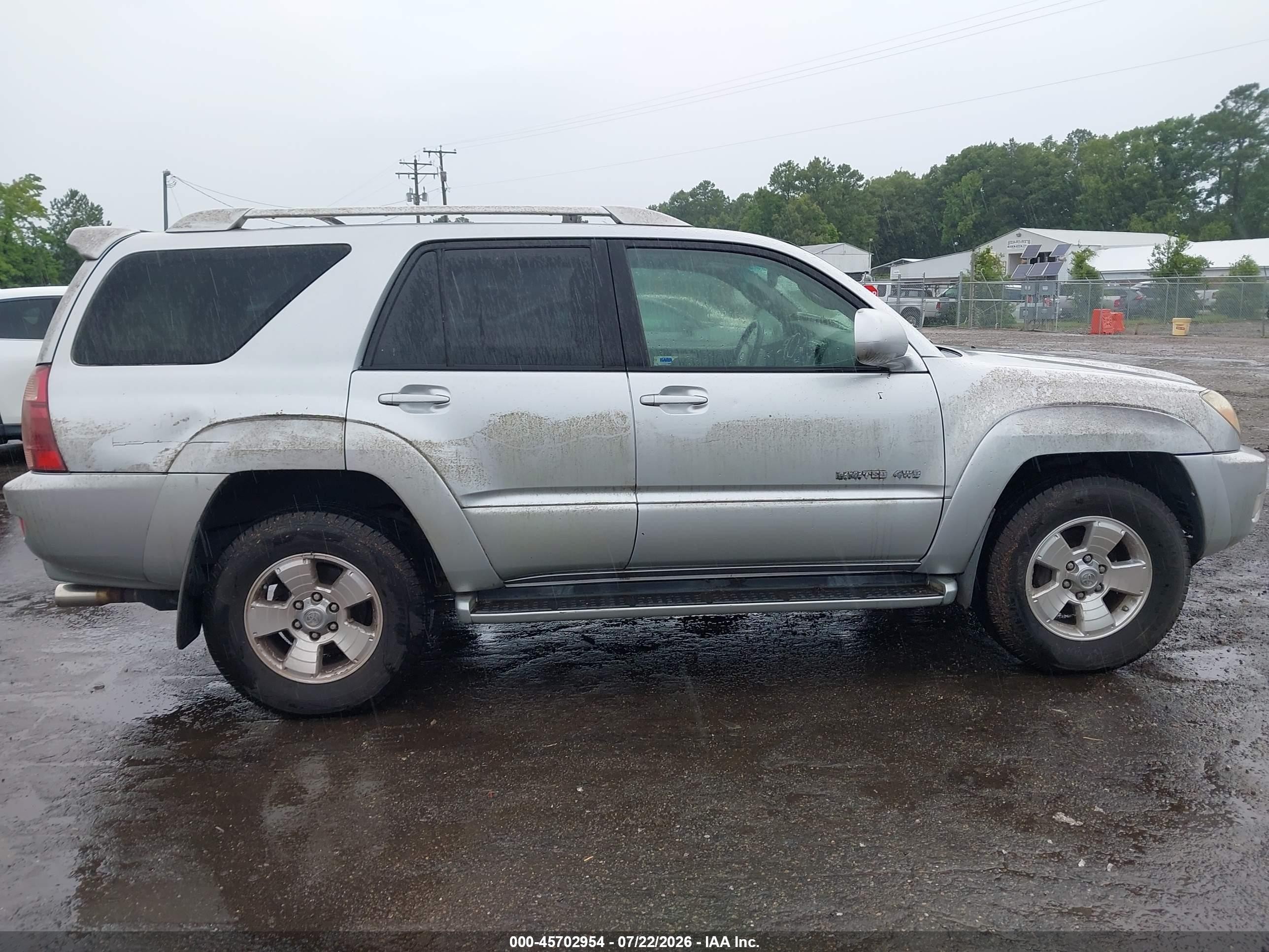 2004 Toyota 4runner Limited V8 Silver vin: JTEBT17R648017382