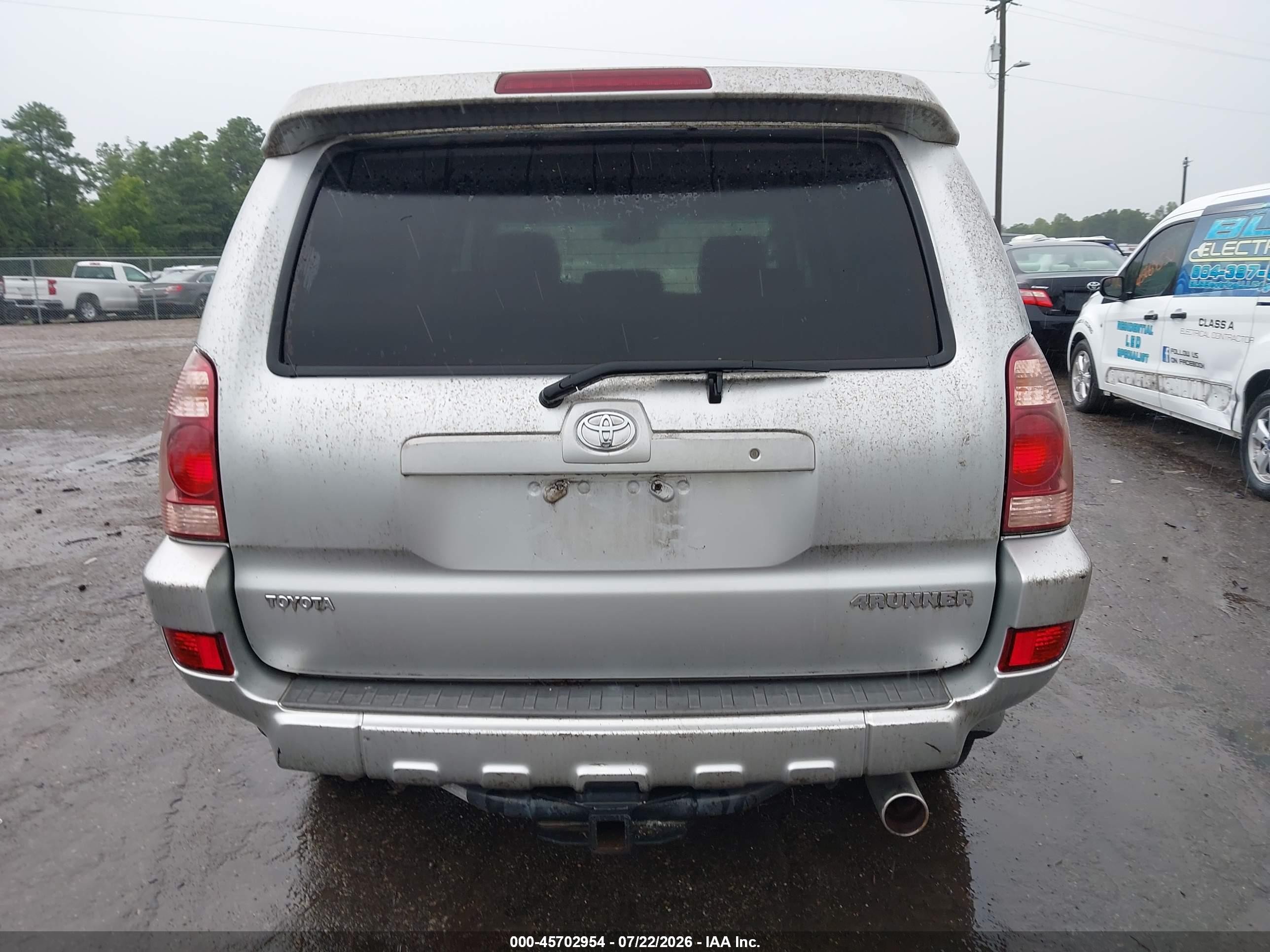 2004 Toyota 4runner Limited V8 Silver vin: JTEBT17R648017382
