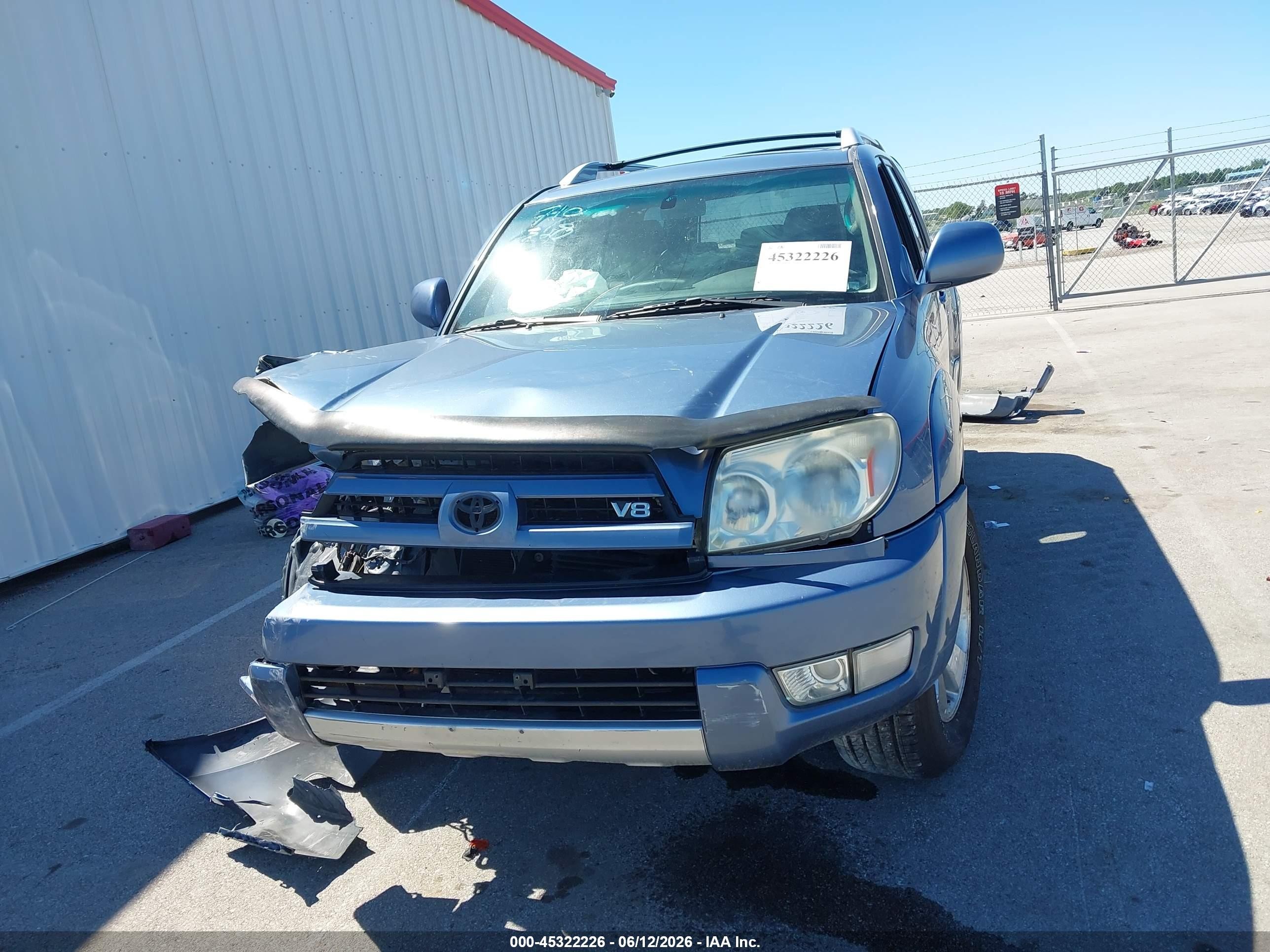 2003 Toyota 4runner Limited V8 Blue vin: JTEBT17R730013340
