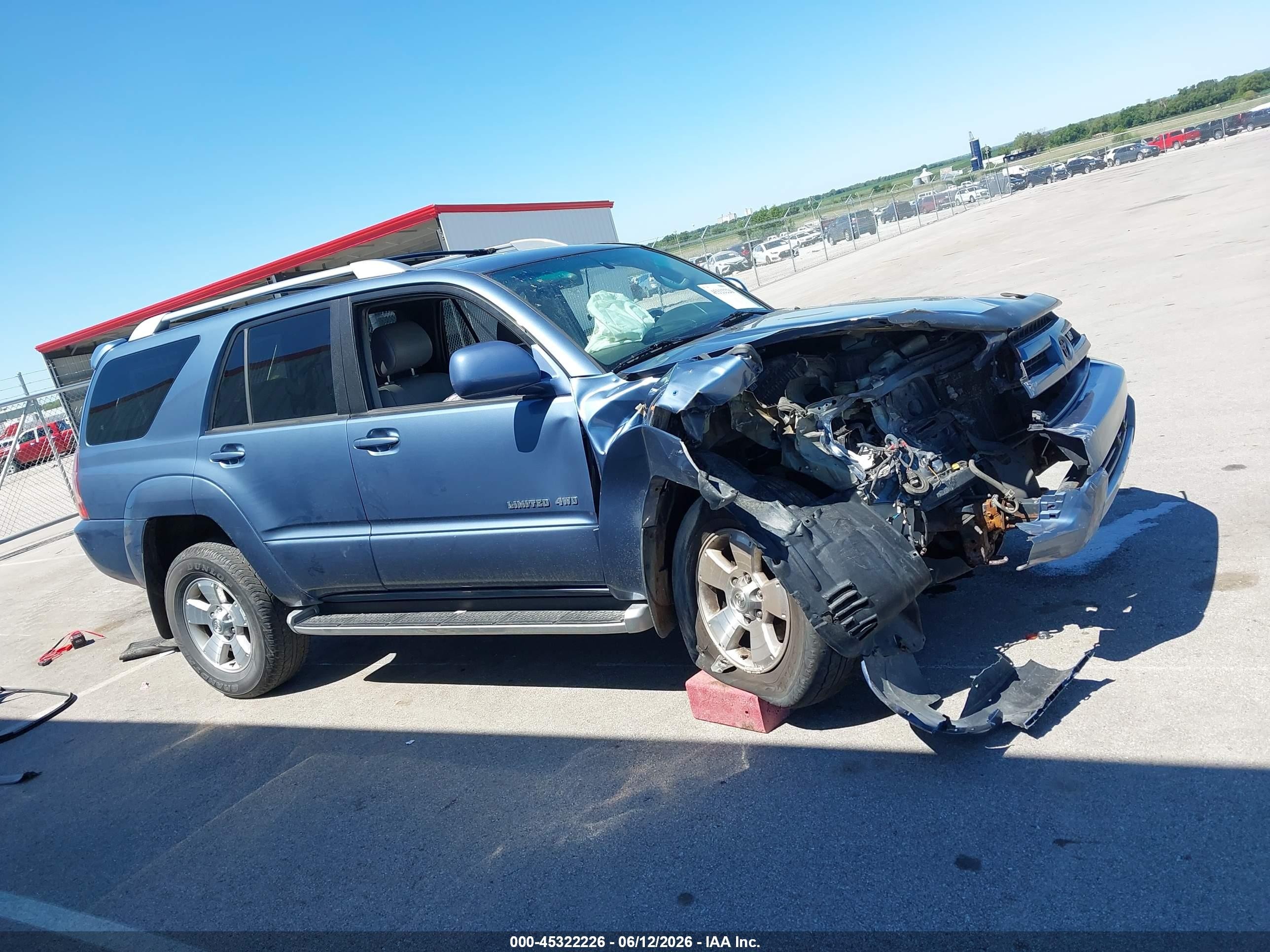 2003 Toyota 4runner Limited V8 Blue vin: JTEBT17R730013340