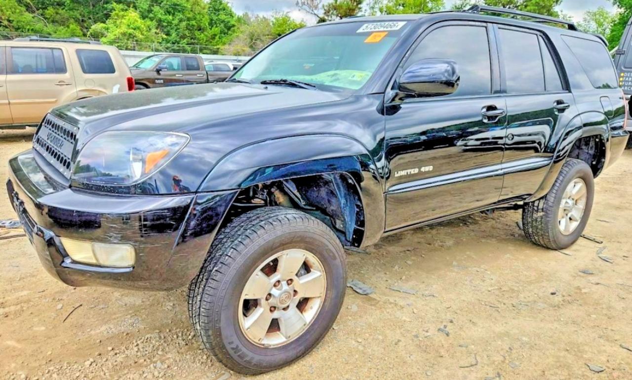 2005 Toyota 4runner Limited Black vin: JTEBT17R750050357
