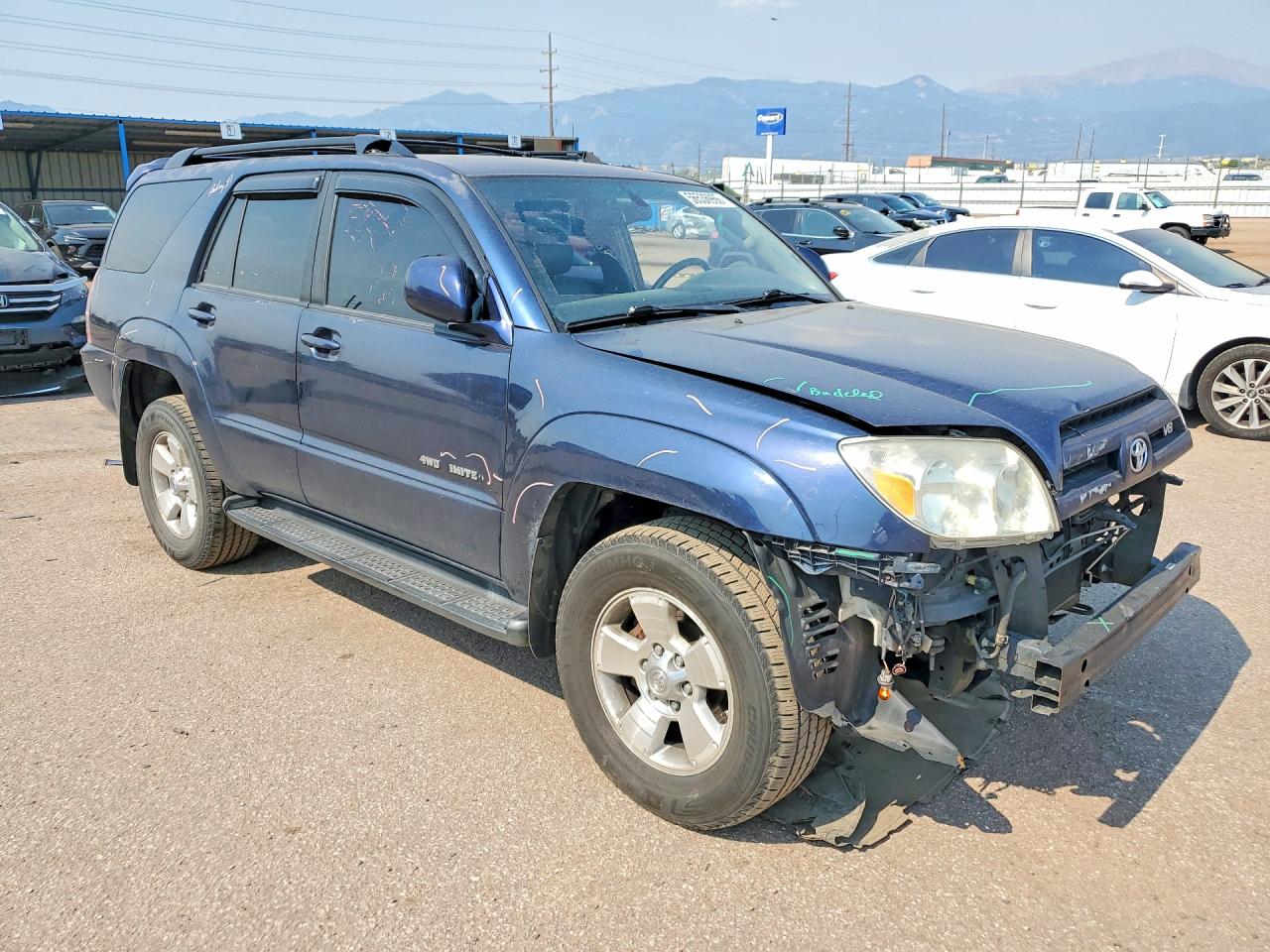2005 Toyota 4runner Limited Blue vin: JTEBT17R758026268
