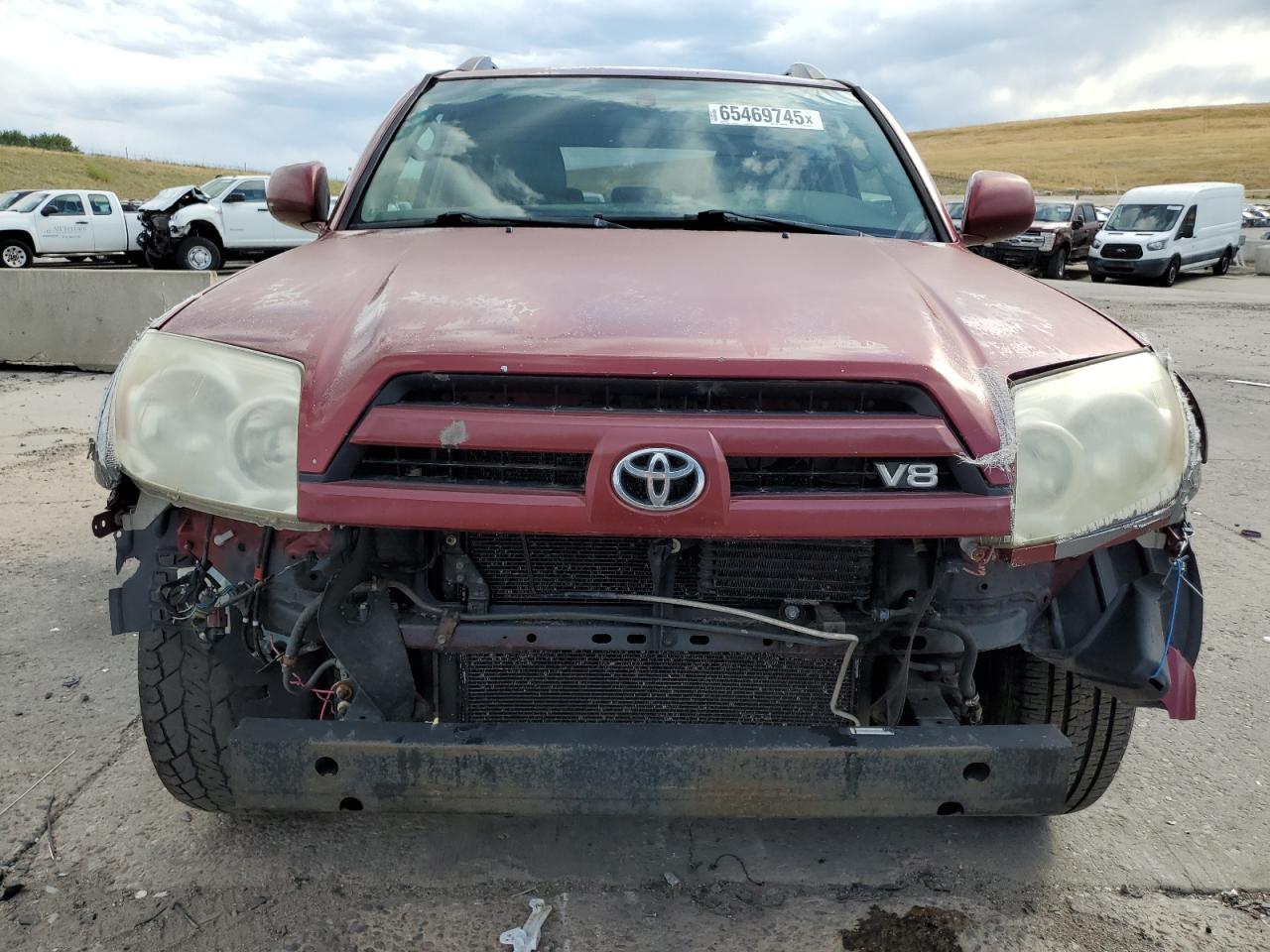 2005 Toyota 4runner Limited Red vin: JTEBT17R758028165
