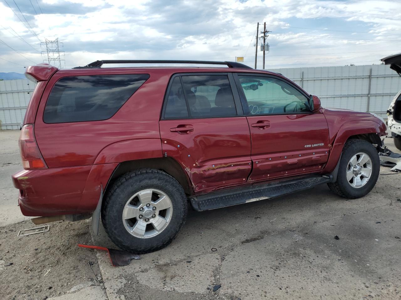 2005 Toyota 4runner Limited Red vin: JTEBT17R758028165