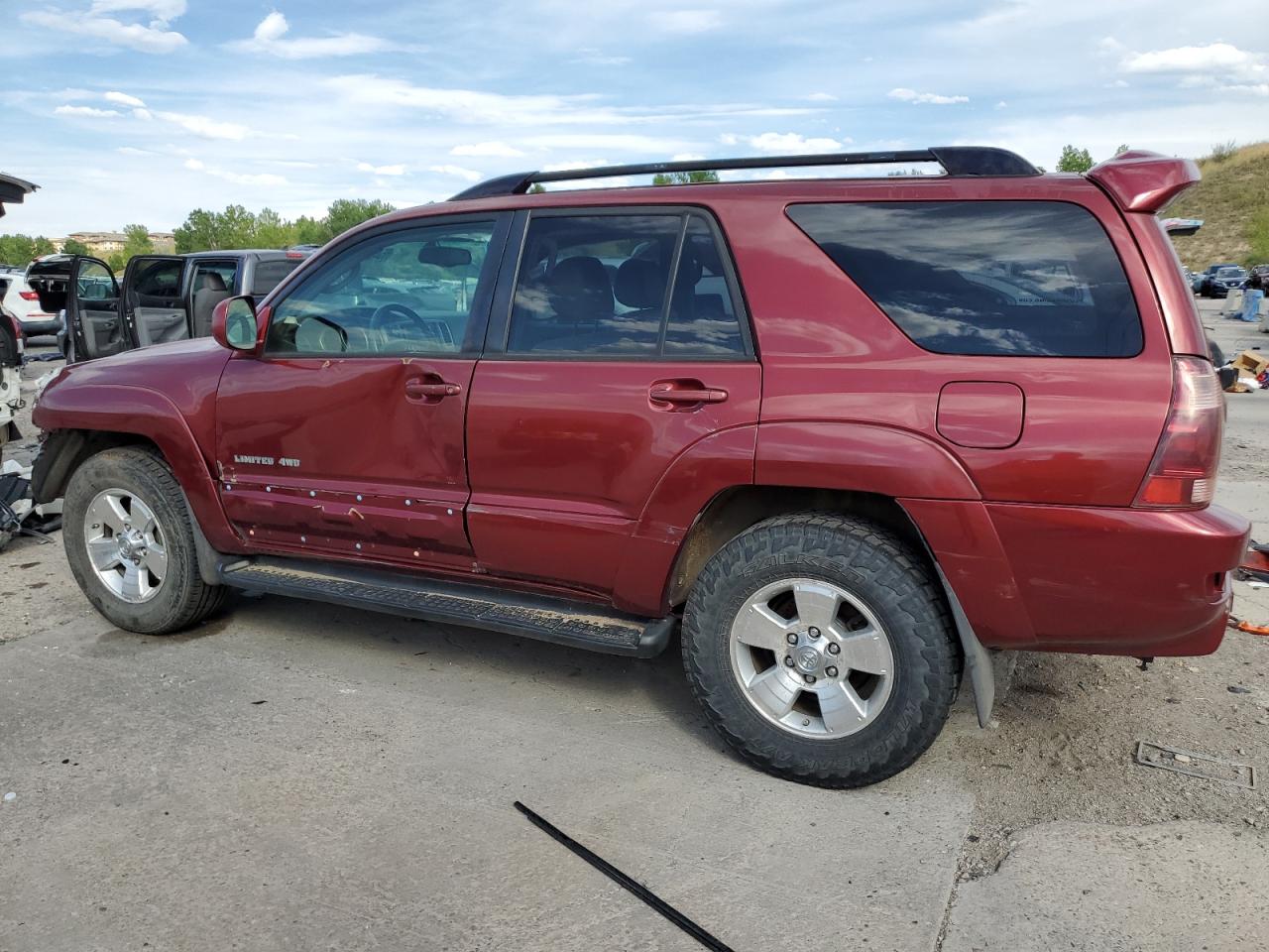 2005 Toyota 4runner Limited Red vin: JTEBT17R758028165