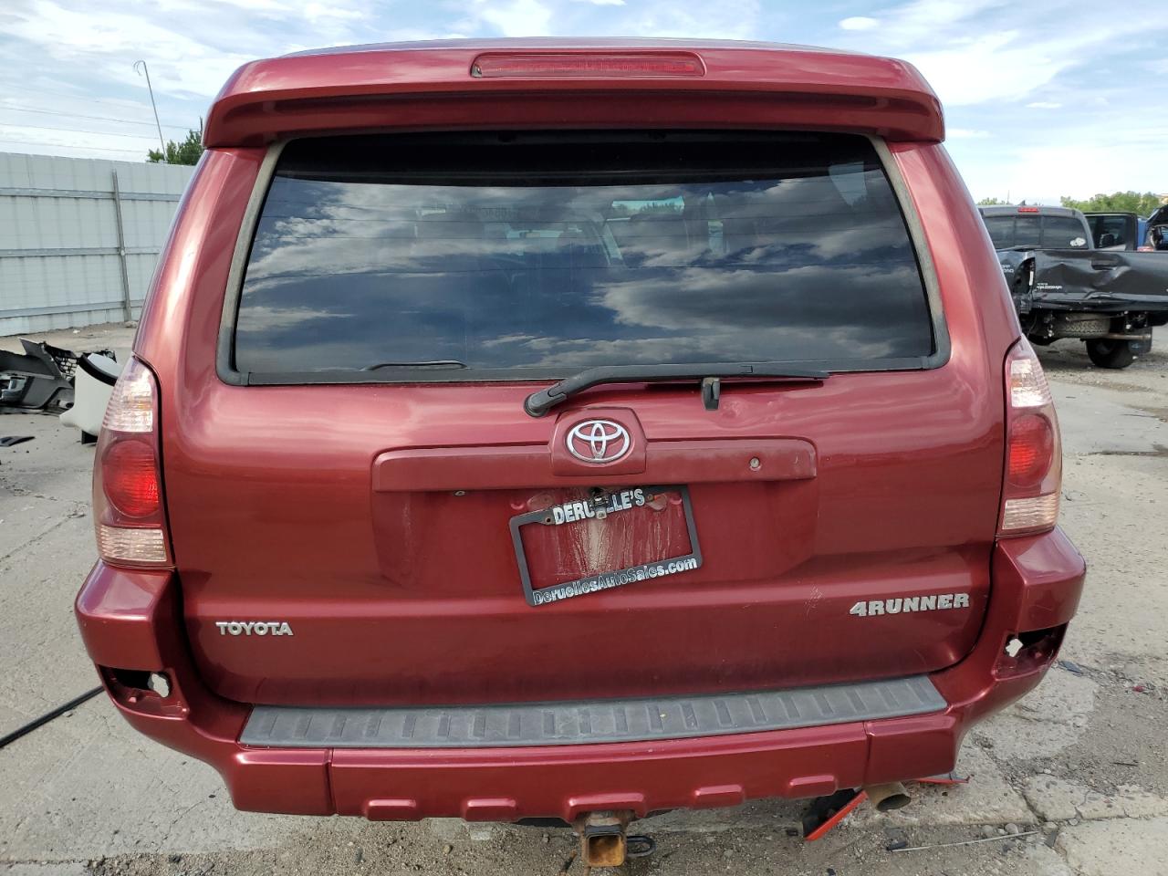 2005 Toyota 4runner Limited Red vin: JTEBT17R758028165