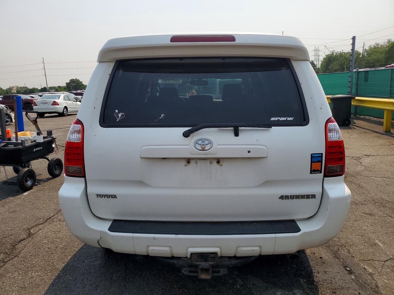 2007 Toyota 4runner Limited White vin: JTEBT17R770067176