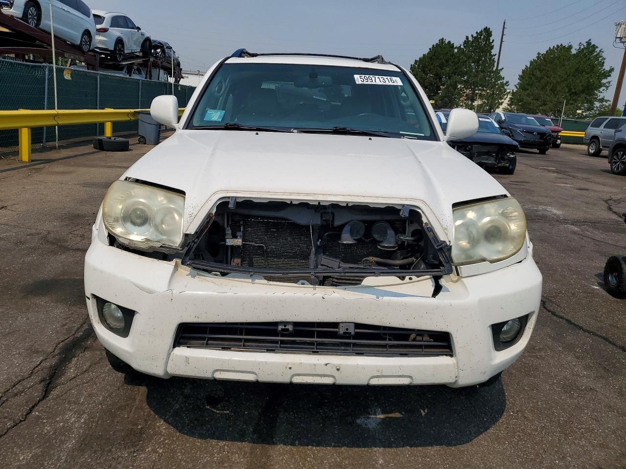 2007 Toyota 4runner Limited White vin: JTEBT17R770067176