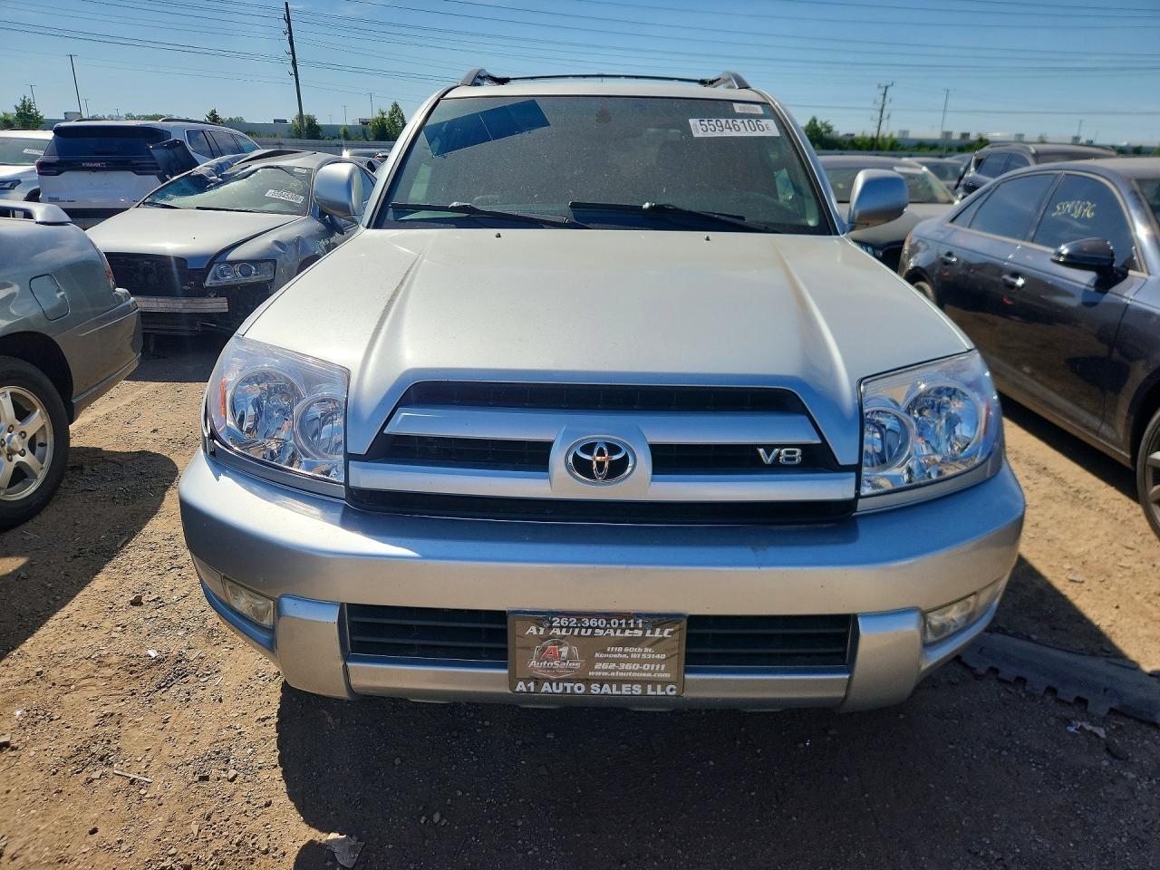 2005 Toyota 4runner Limited Silver vin: JTEBT17R850048634
