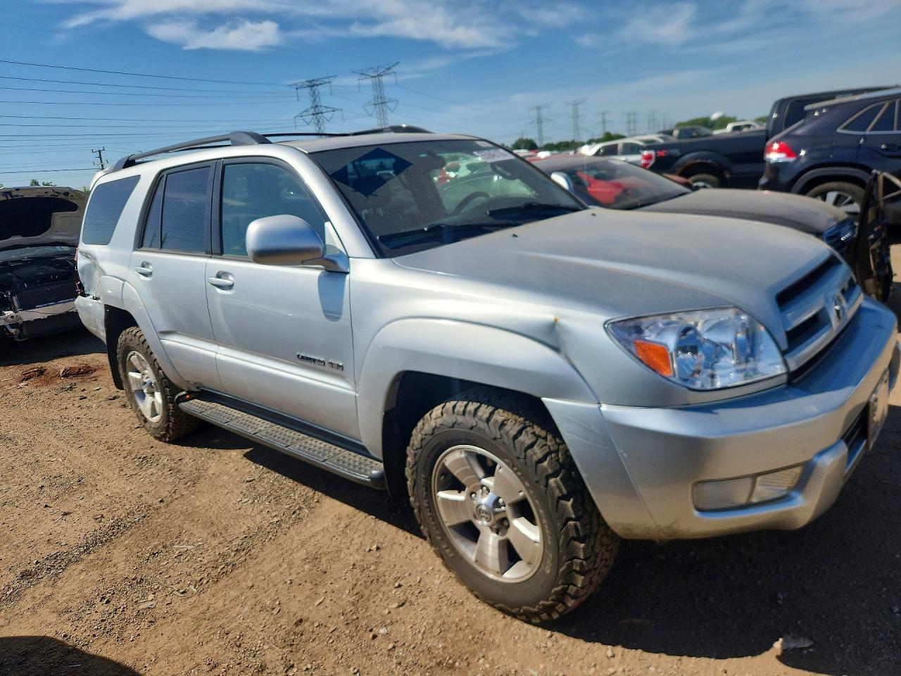 2005 Toyota 4runner Limited Silver vin: JTEBT17R850048634