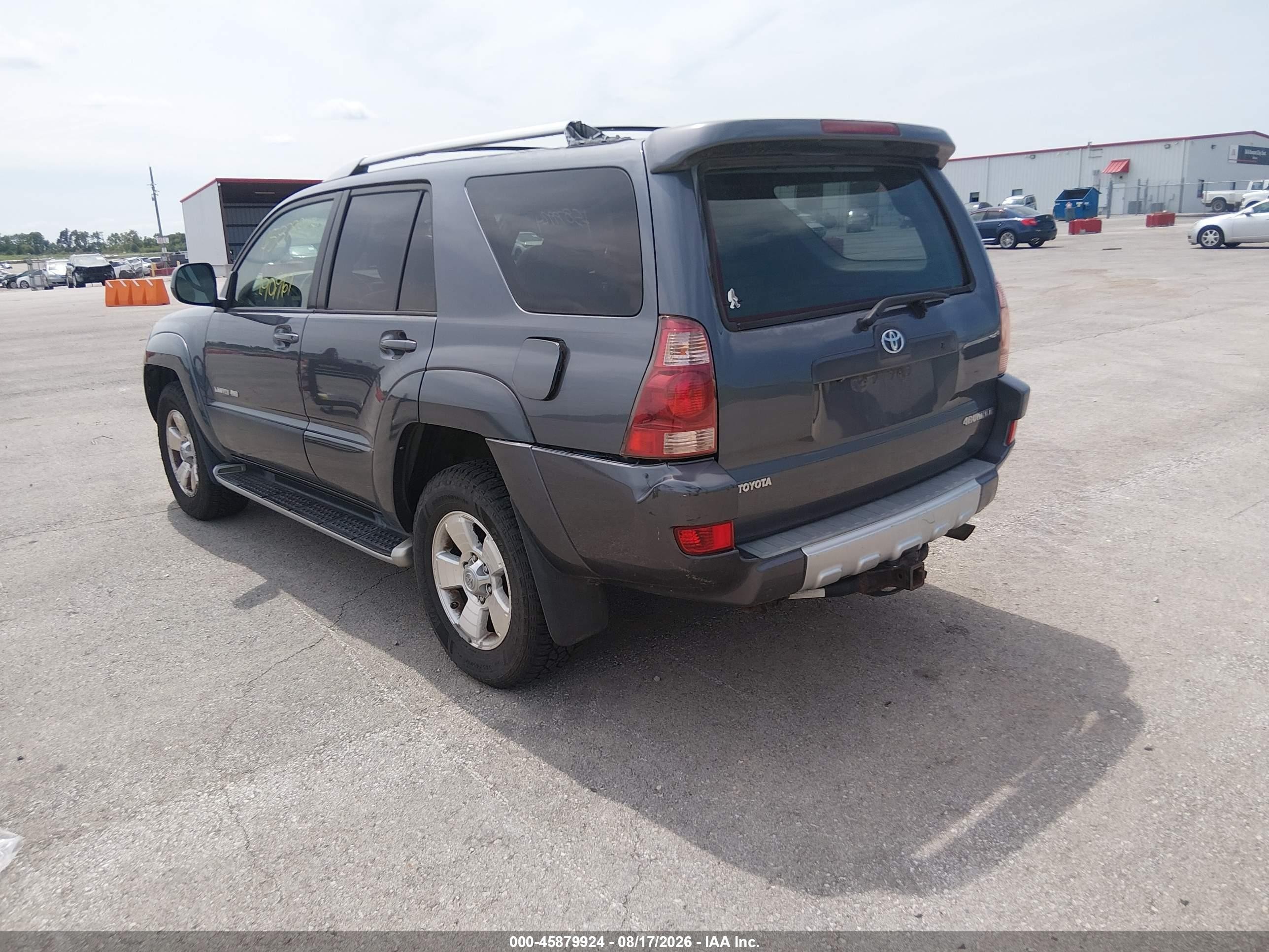 2004 Toyota 4runner Limited V8 Gray vin: JTEBT17R940043702