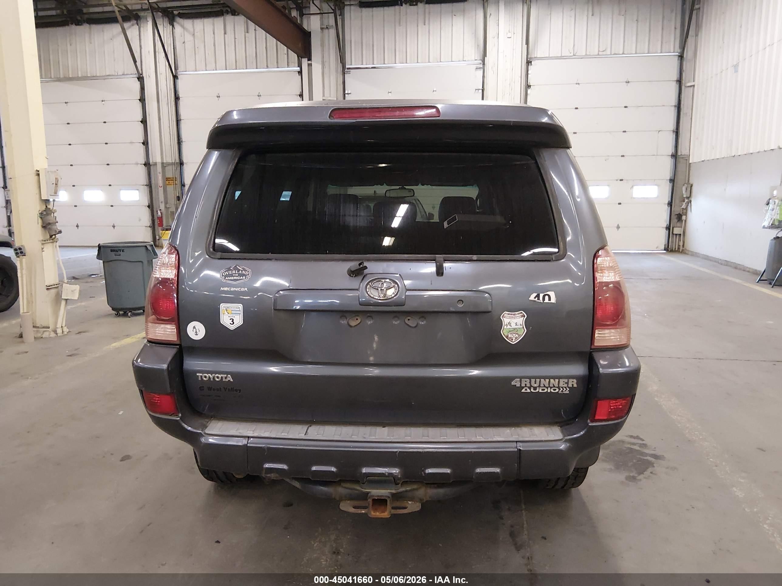 2005 Toyota 4runner Limited V8 Gray vin: JTEBT17R958020777