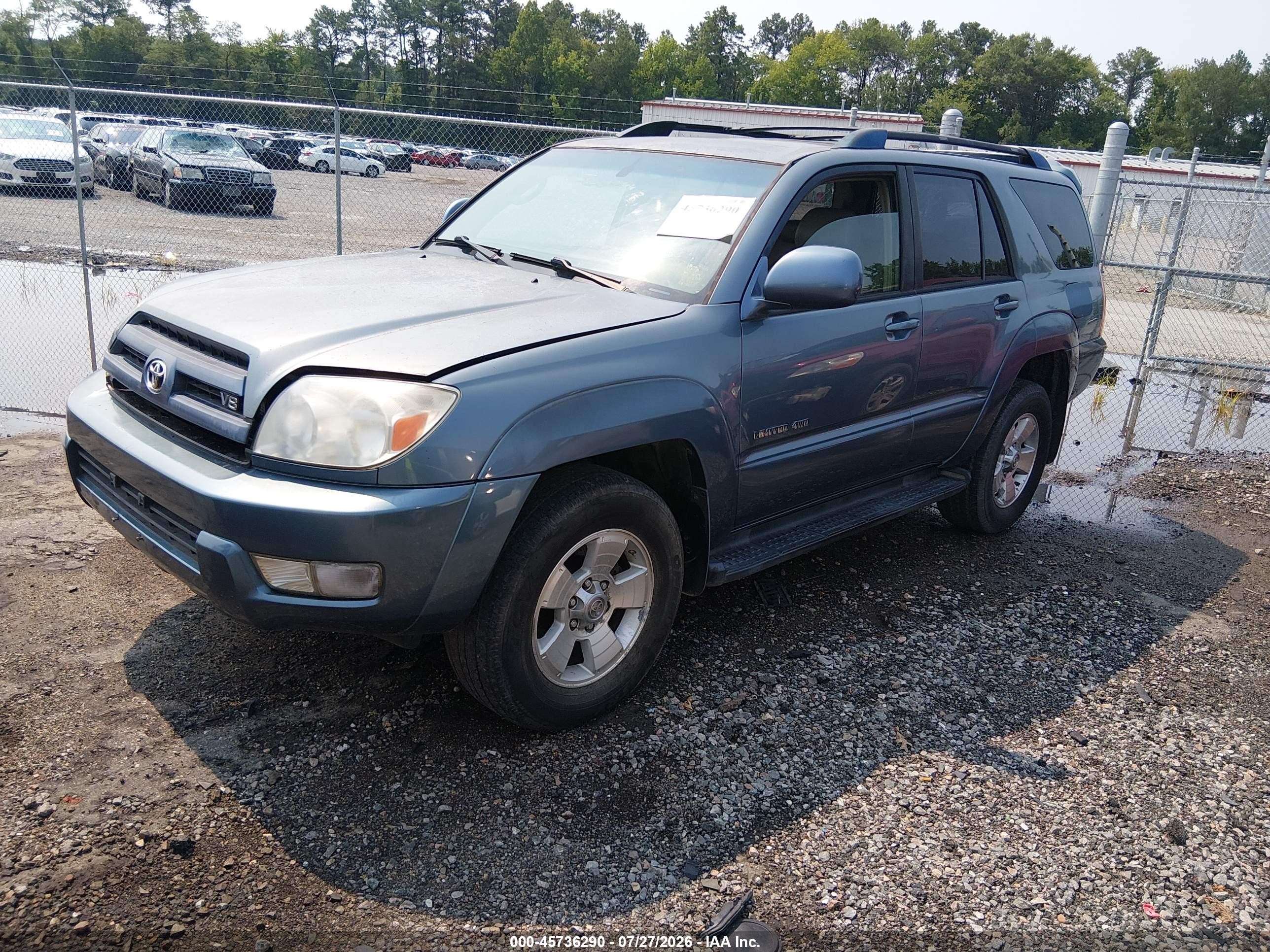 2005 Toyota 4runner Limited V8 Gray vin: JTEBT17R958025817