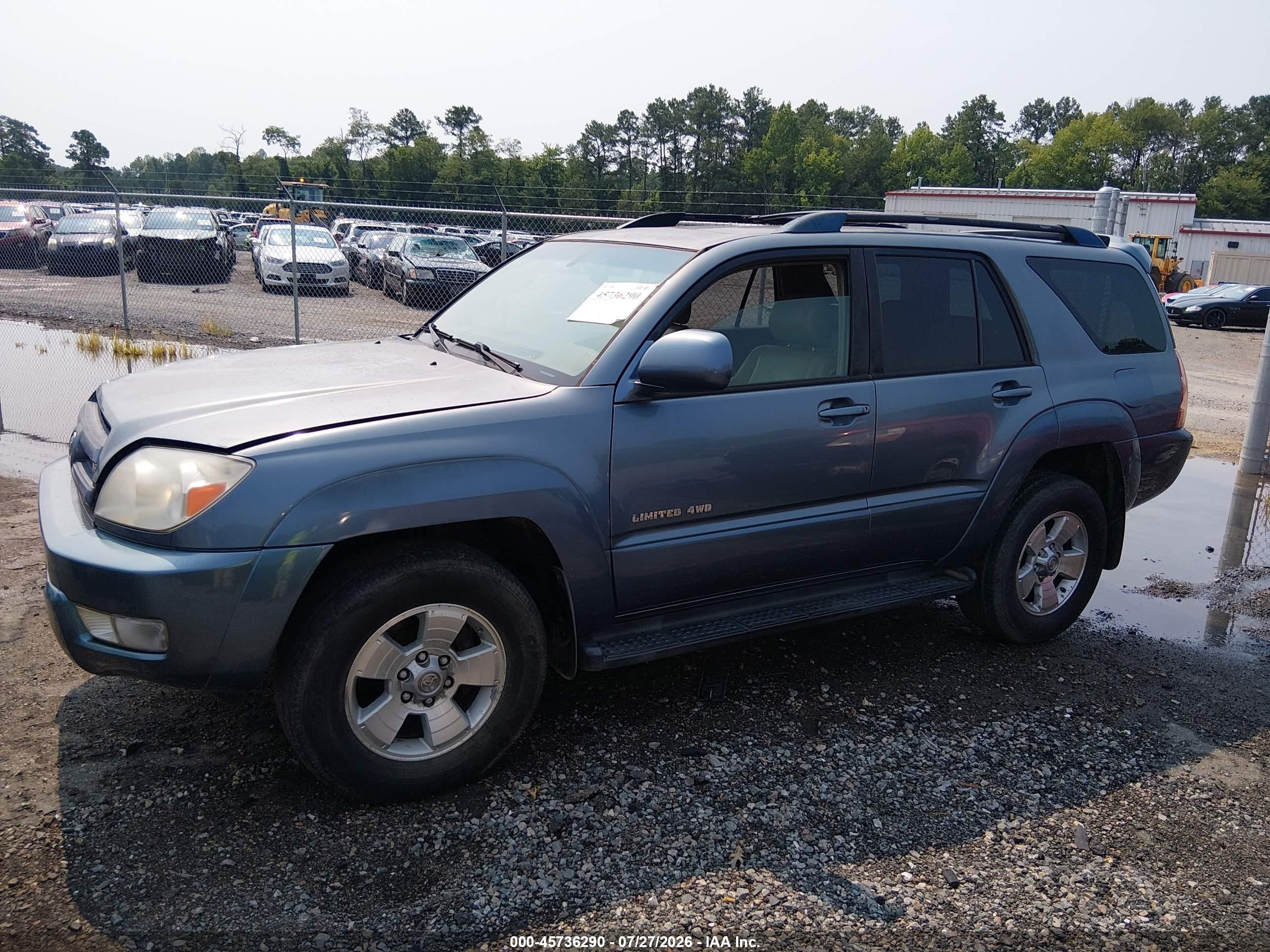 2005 Toyota 4runner Limited V8 Gray vin: JTEBT17R958025817