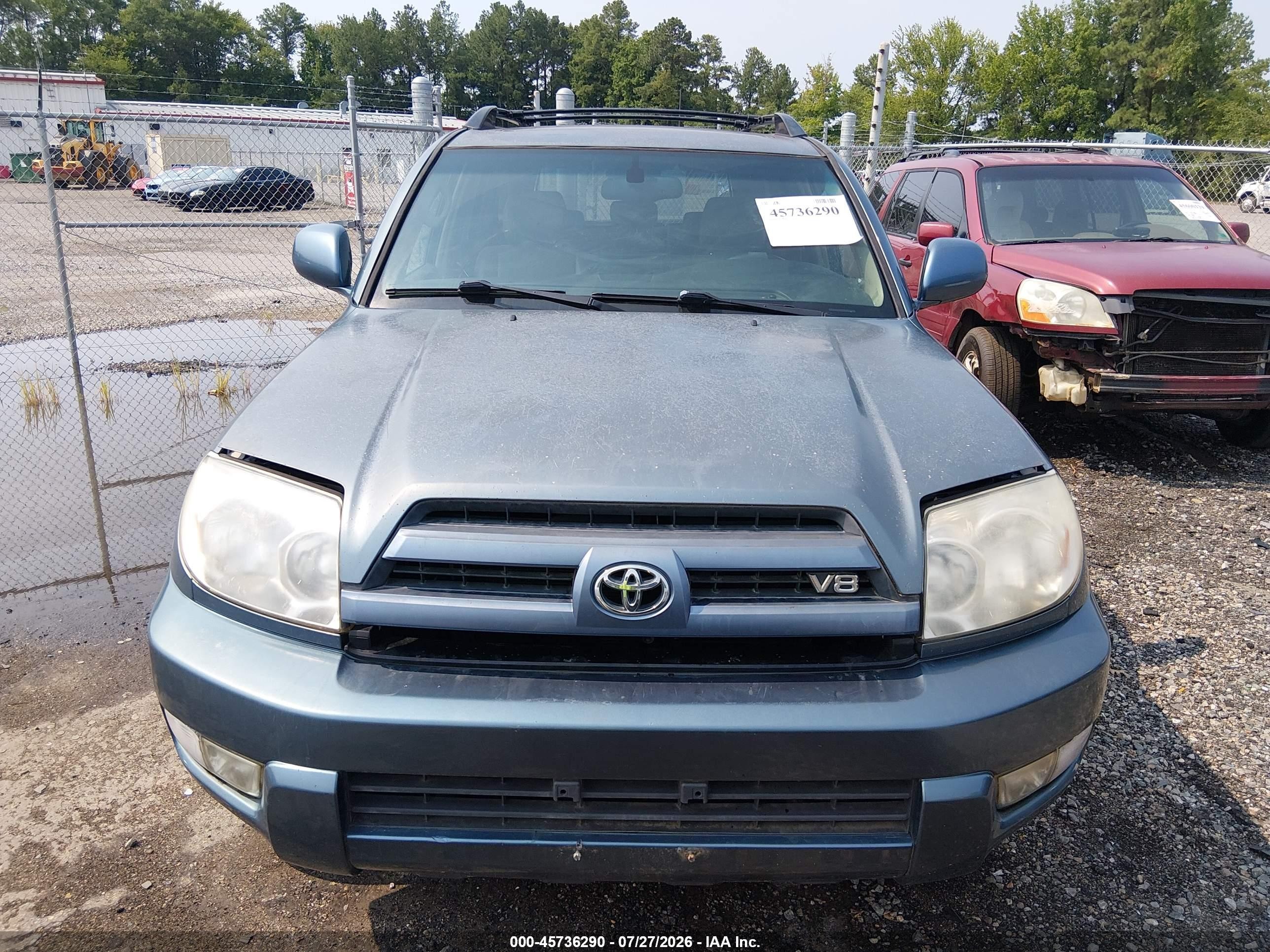 2005 Toyota 4runner Limited V8 Gray vin: JTEBT17R958025817